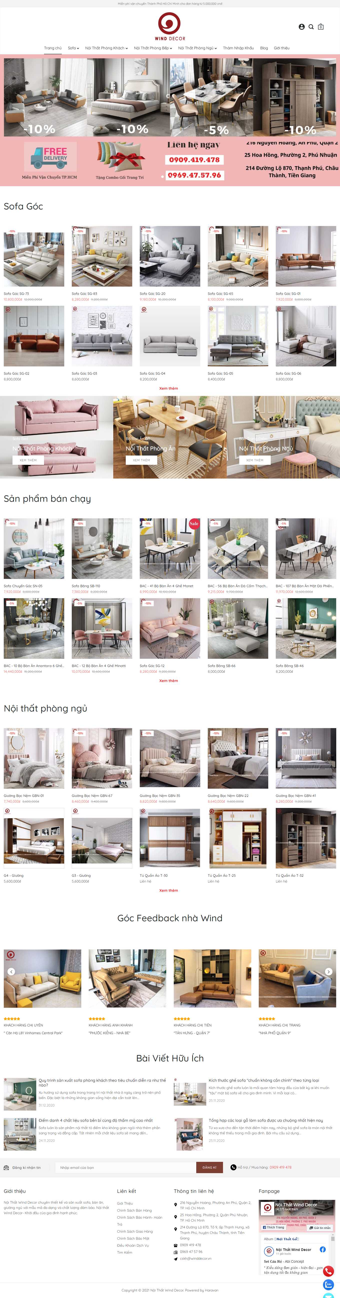 Thiết kế Web ưu việt winddecor.vn