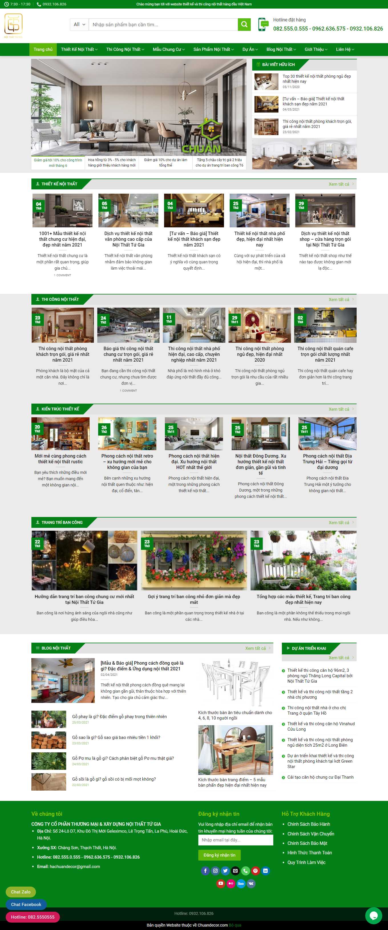 Thiết kế Web ưu việt noithattugia.com