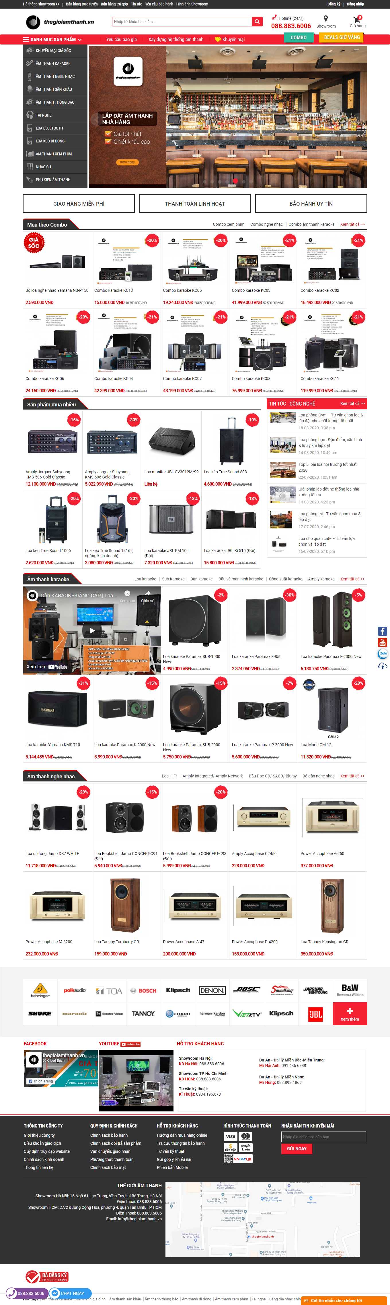 Thiết kế Web cho tập đoàn thegioiamthanh.vn