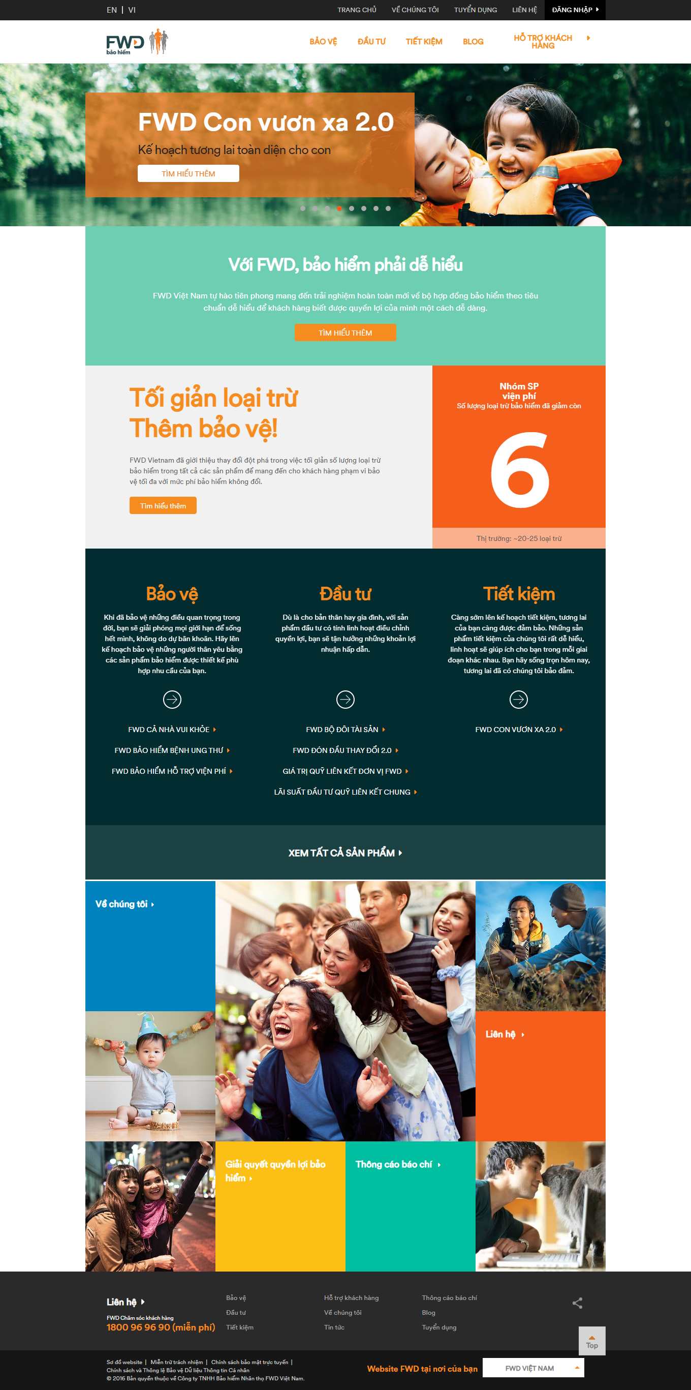 Thiết kế Web cho tập đoàn fwd.com.vn