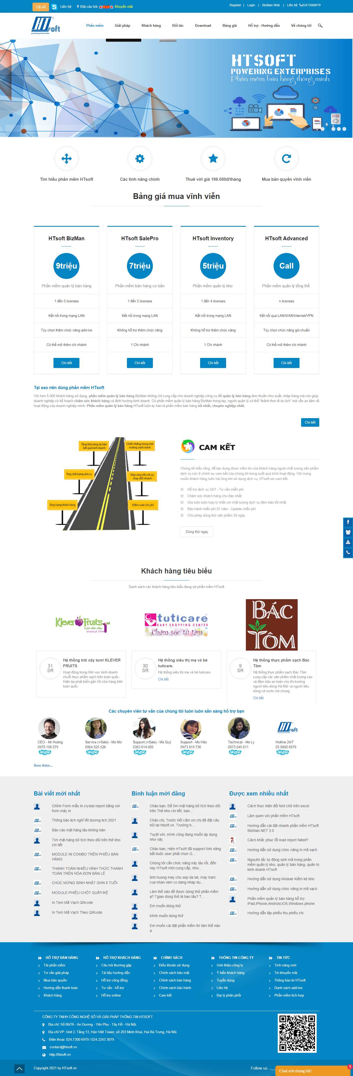 Thiết kế Web phần mềm htsoft.vn