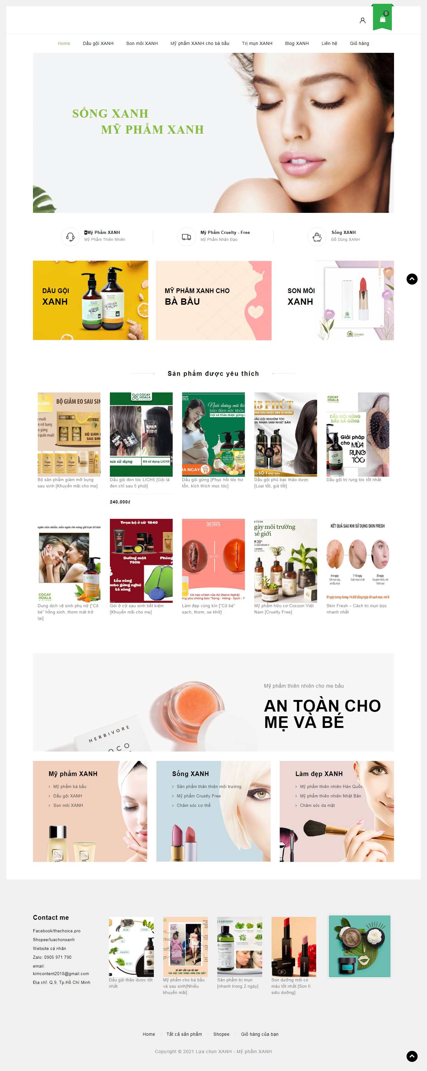 Thiết kế Web shop thechoice.pro