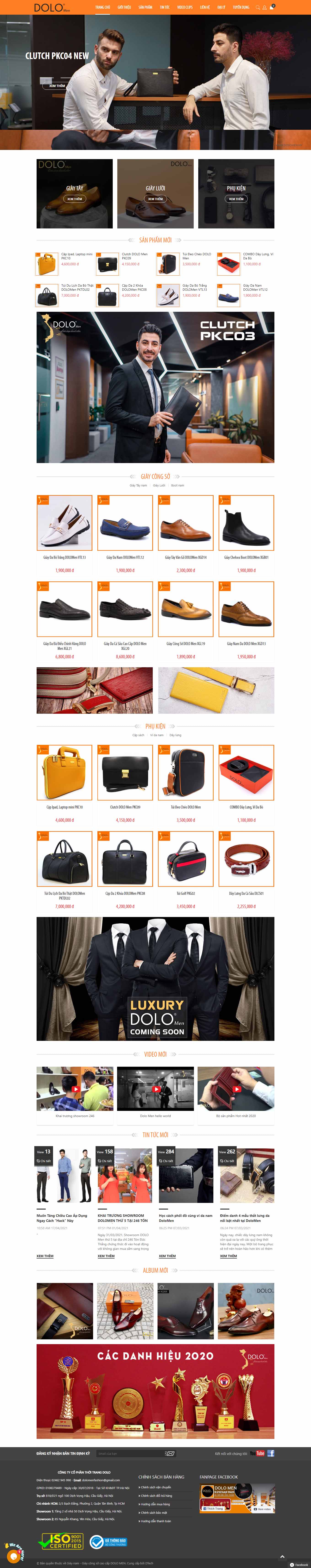 Thiết kế Web shop thời trang dolomen.vn