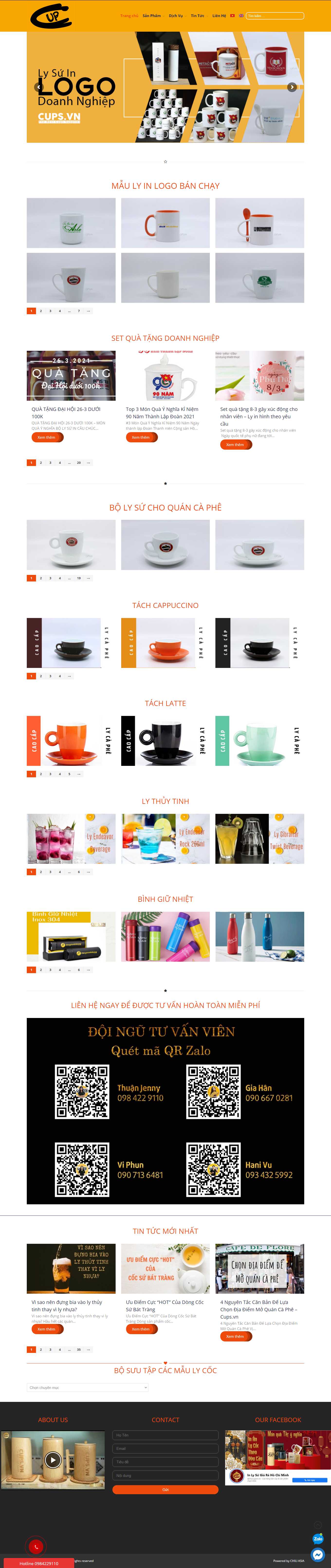 Thiết kế Web bán bình giữ nhiệt inlysugiare.vn