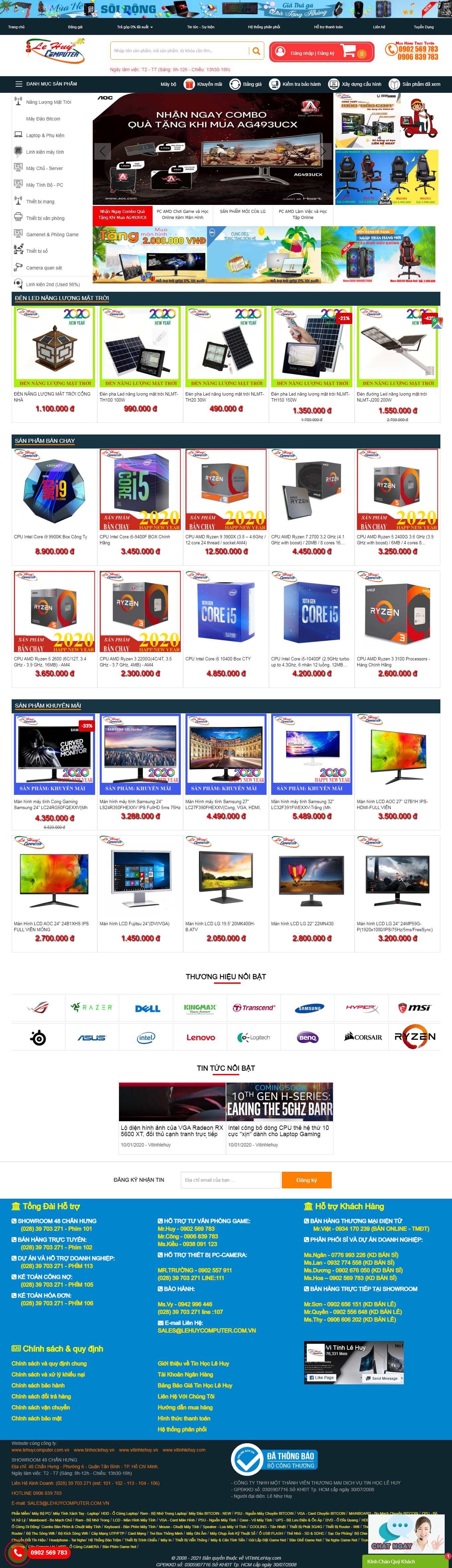 Thiết kế Web máy chấm công vitinhlehuy.com