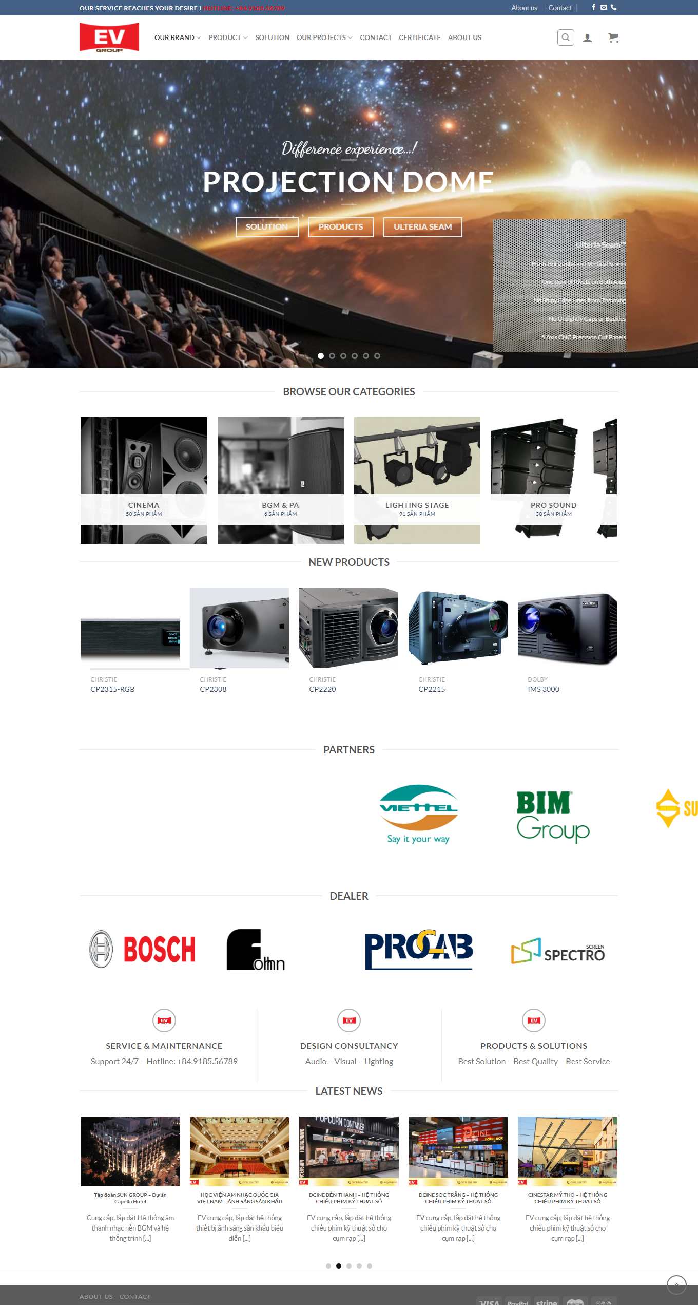 Thiết kế Web quán karaoke evgroup.vn