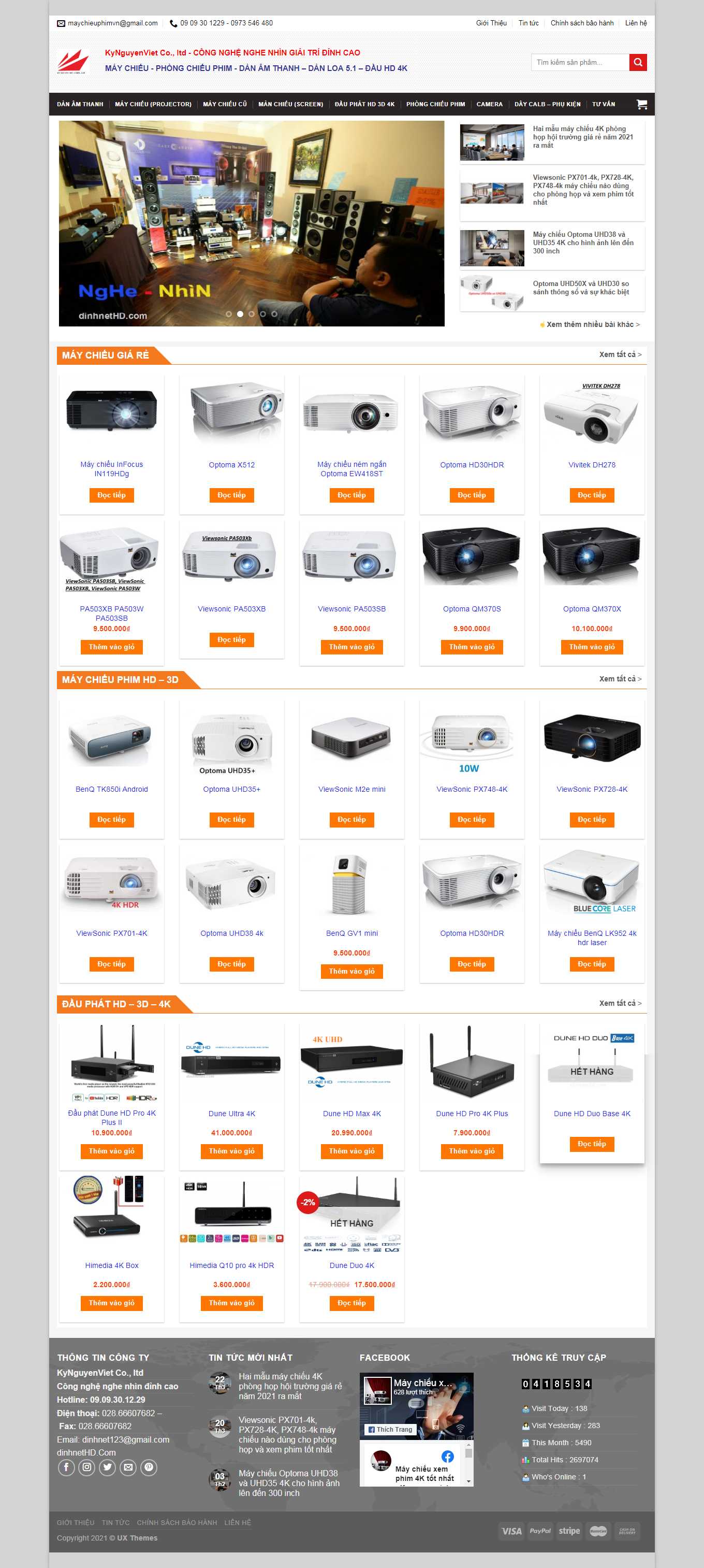 Thiết kế Web quán karaoke dinhnethd.com