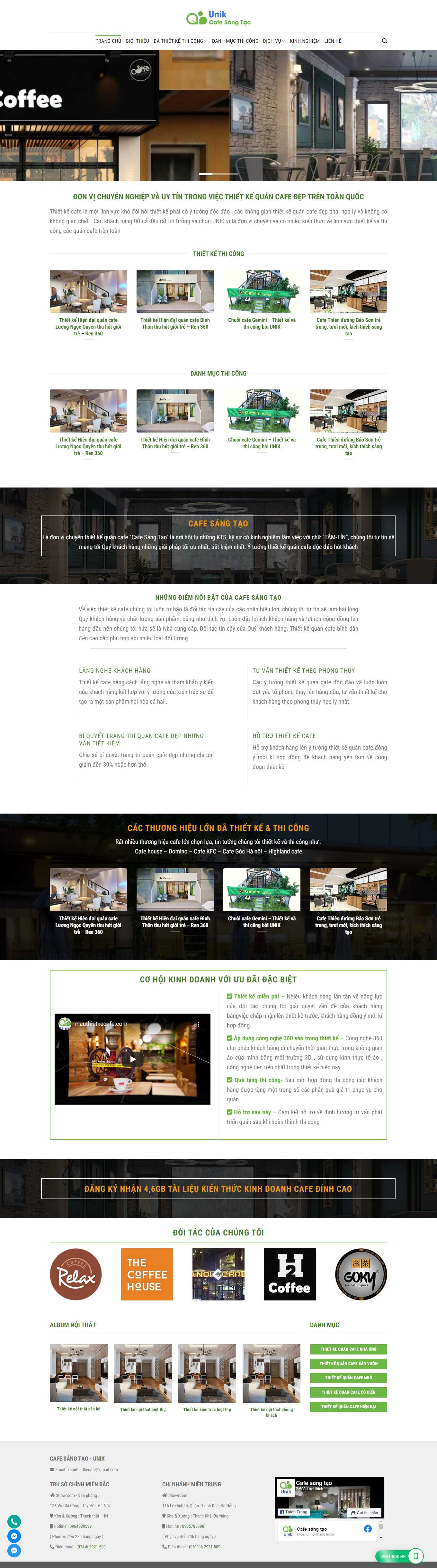 Thiết kế Web quán karaoke trangtriquancafe.com