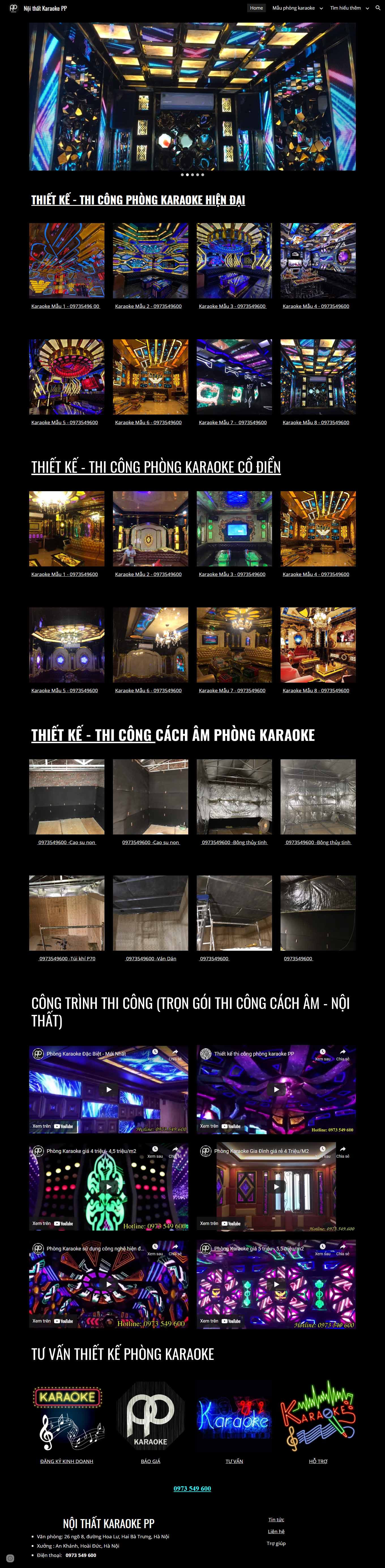 Thiết kế Web quán karaoke noithatkaraoke.net