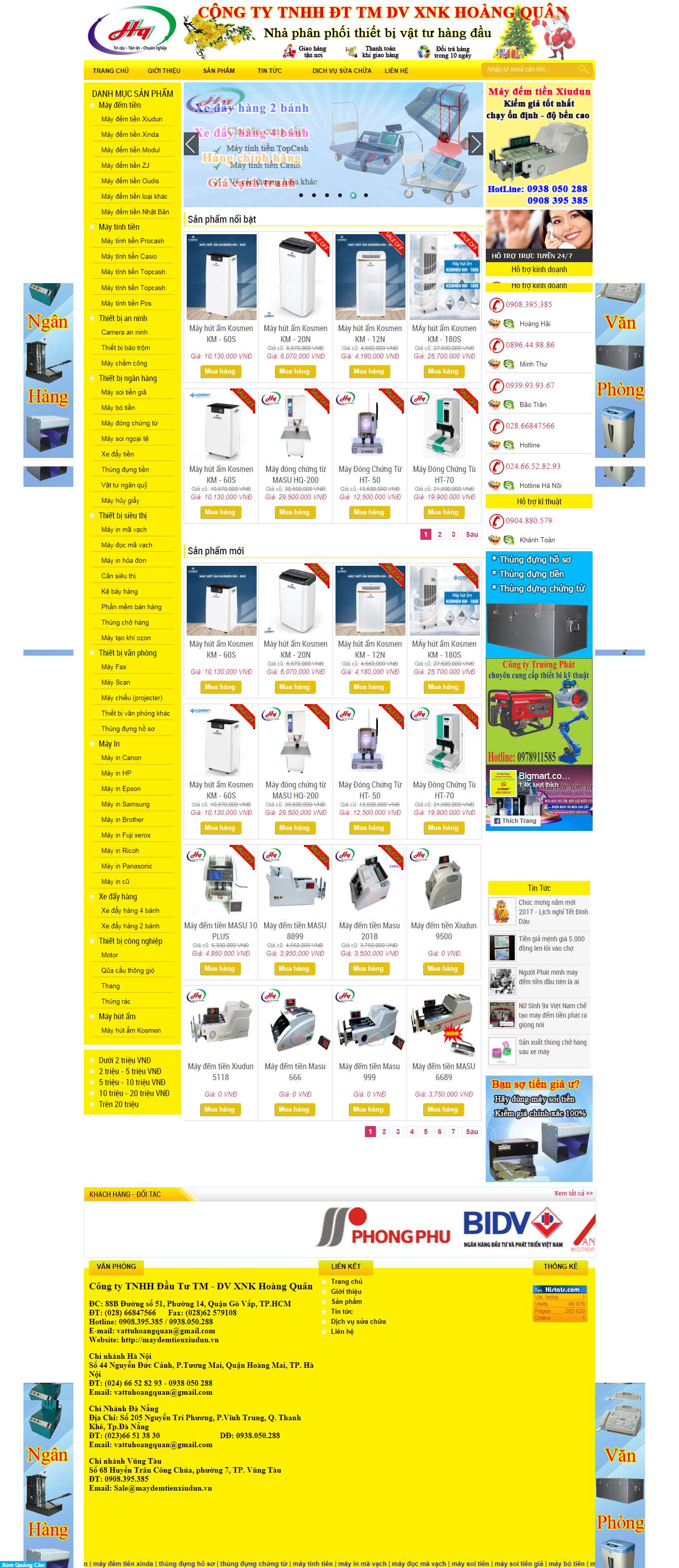 Thiết kế Web máy tính tiền maydemtienxiudun.vn