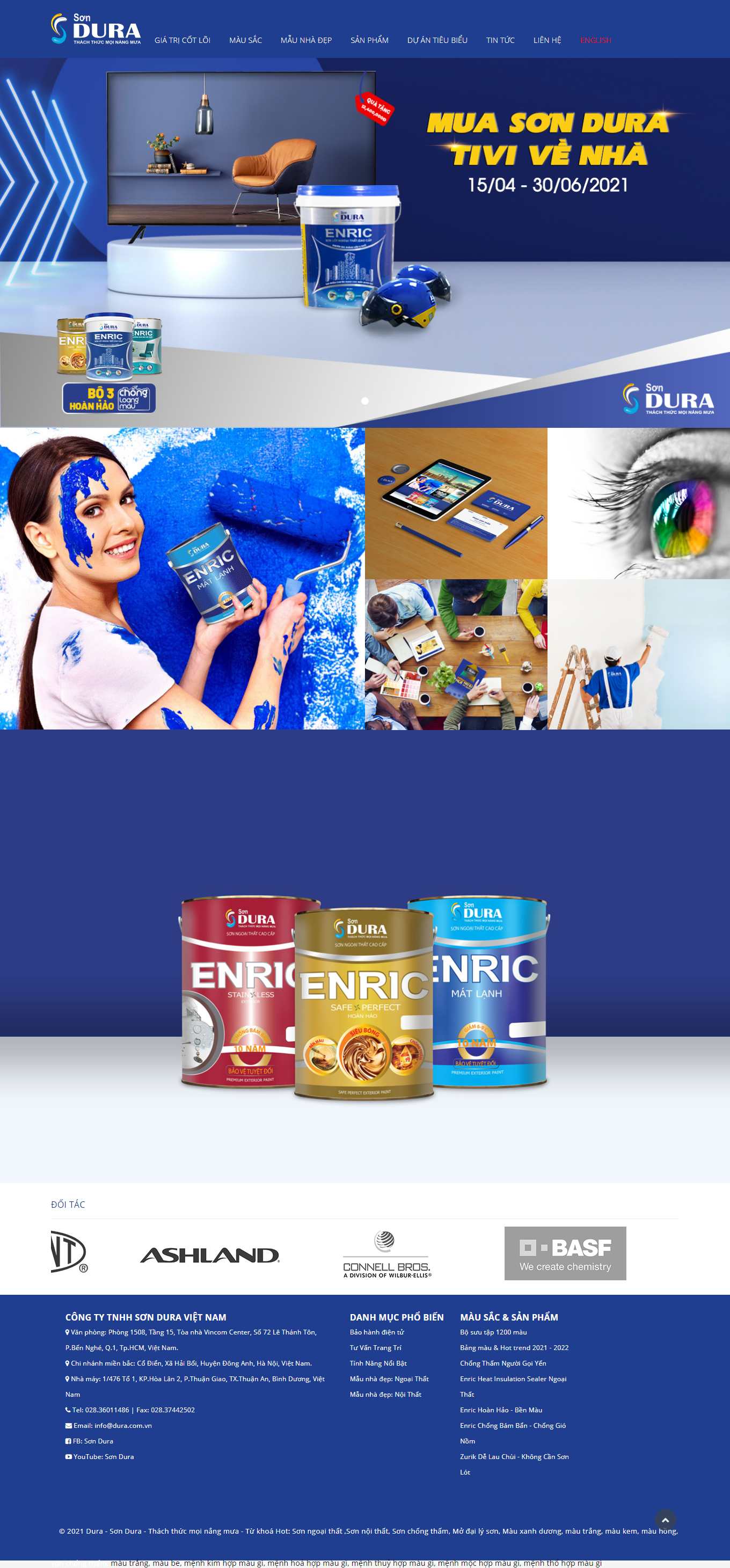 Thiết kế Web hệ thống đại lý dura.com.vn