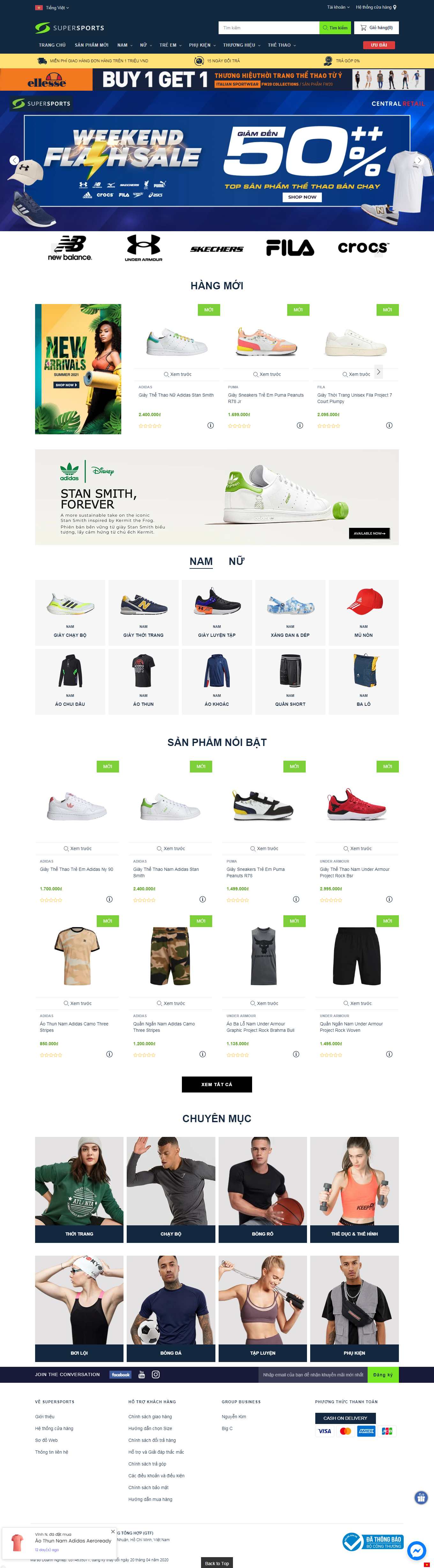 Thiết kế Web minh thuận supersports.com.vn