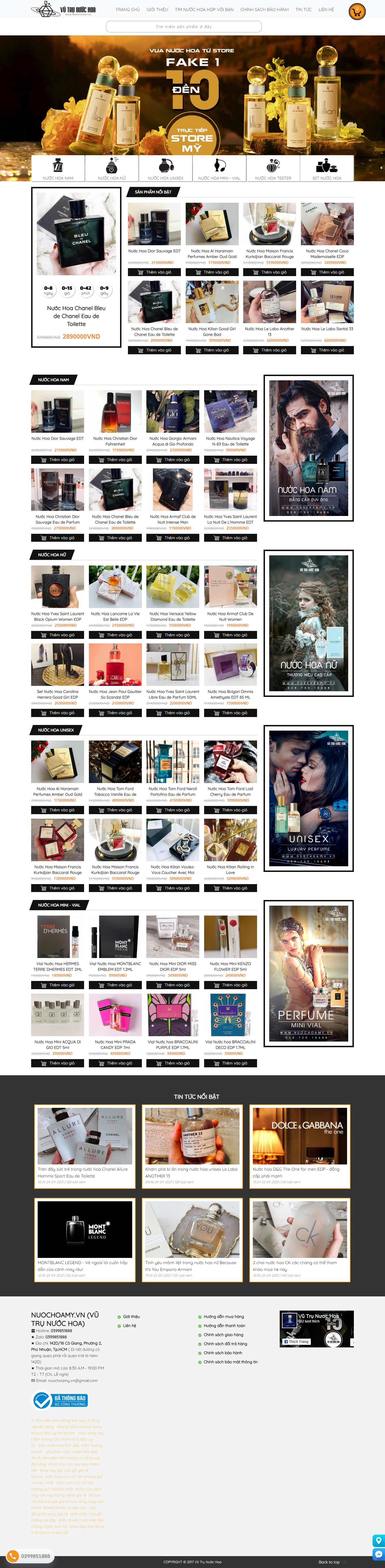 Thiết kế Web minh thuận nuochoamy.vn