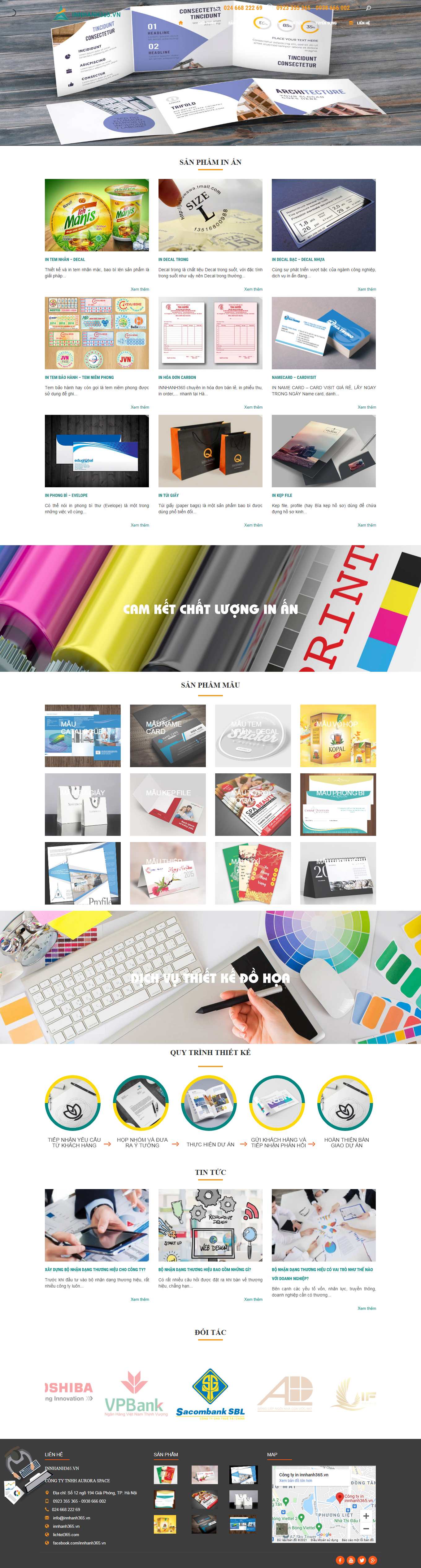 Thiết kế Web card visit innhanh365.vn