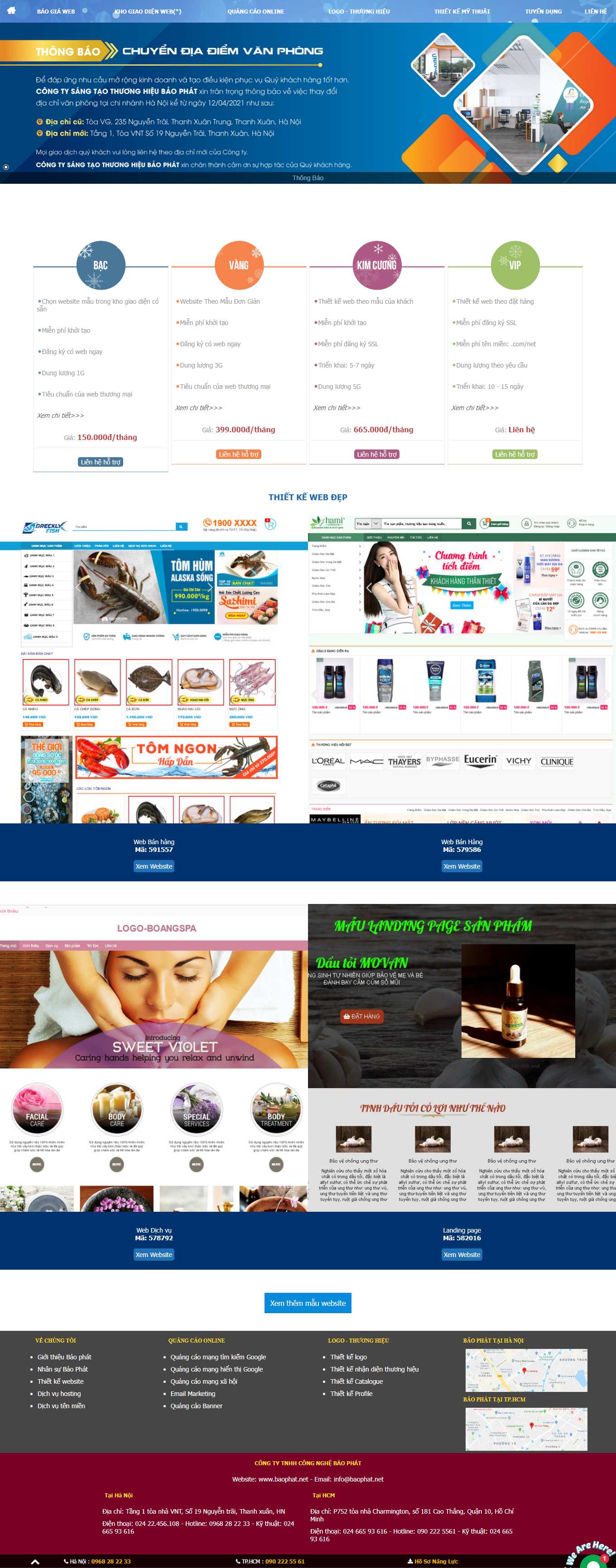 Thiết kế Web profile baophat.net