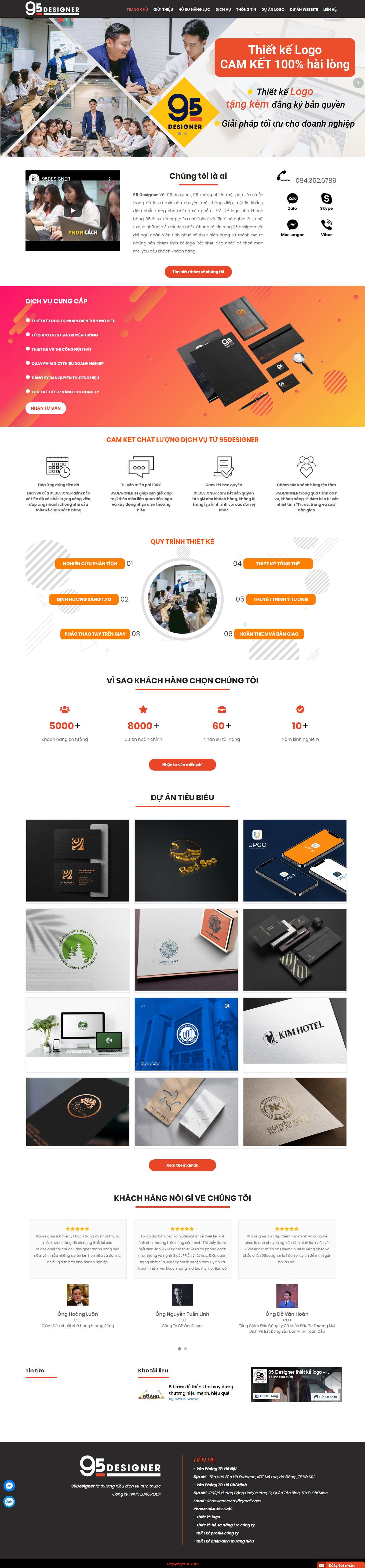 Thiết kế Web logo 95designer.com