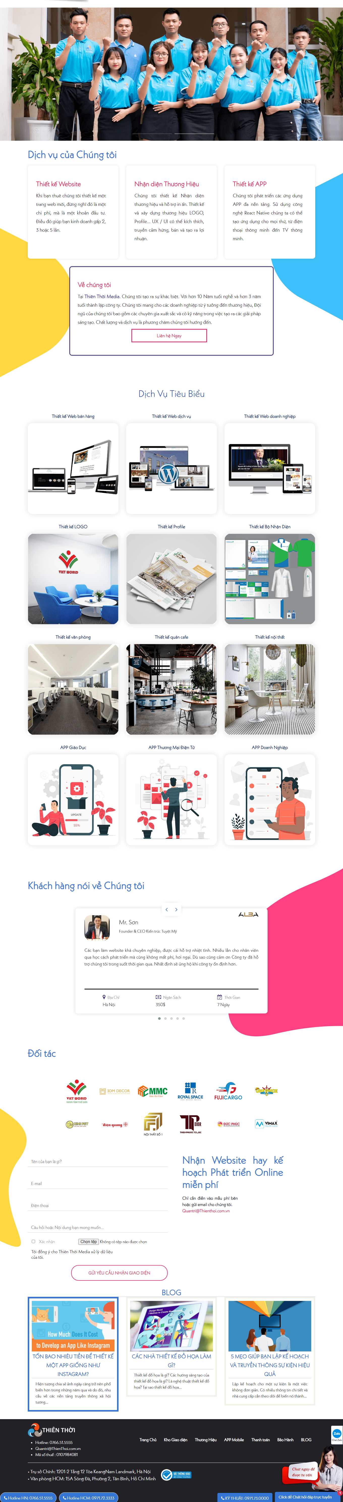 Thiết kế Web logo thienthoi.com.vn