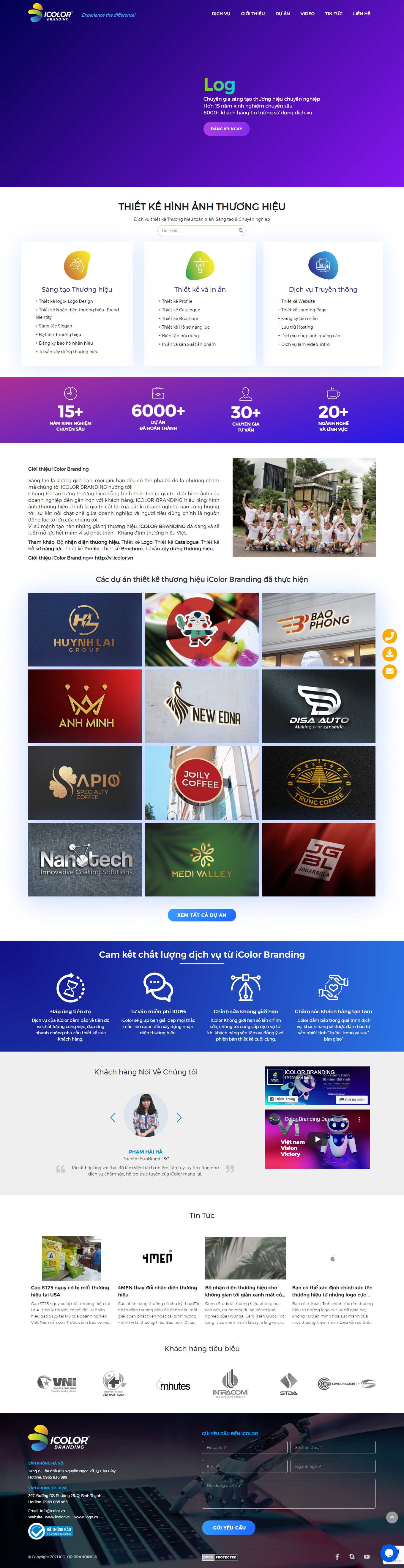 Thiết kế Web logo icolor.vn