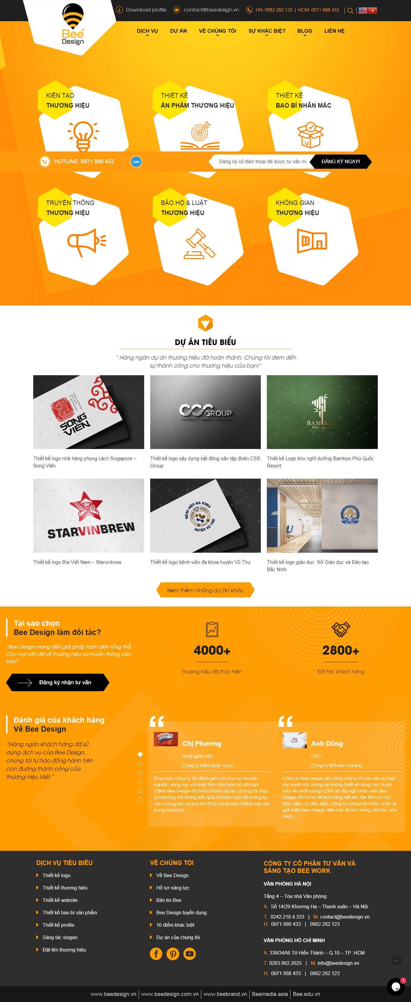 Thiết kế Web logo beedesign.com.vn