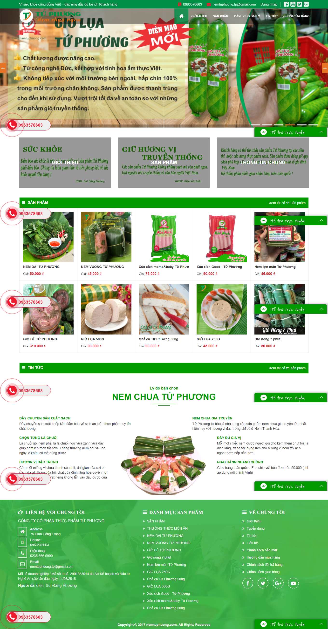 Thiết kế Web chuẩn seo nemtuphuong.com