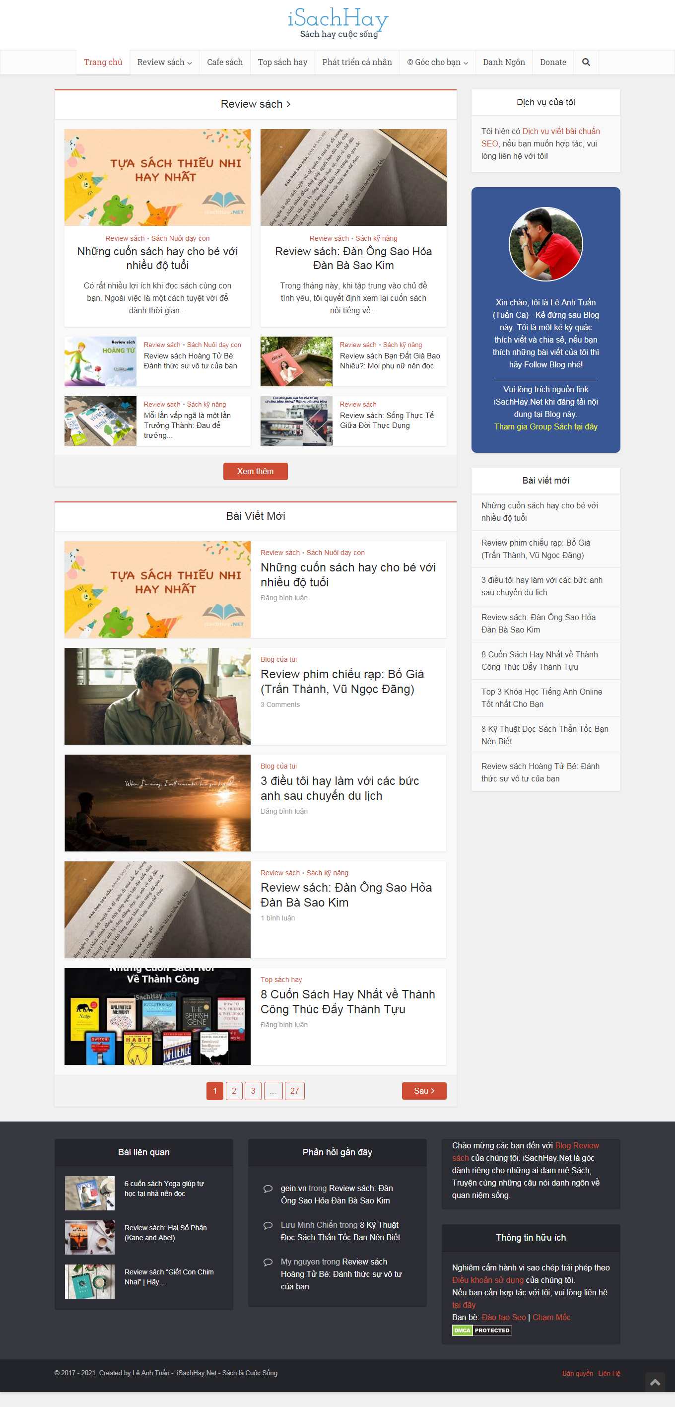Thiết kế Web bán sách trực tuyến isachhay.net
