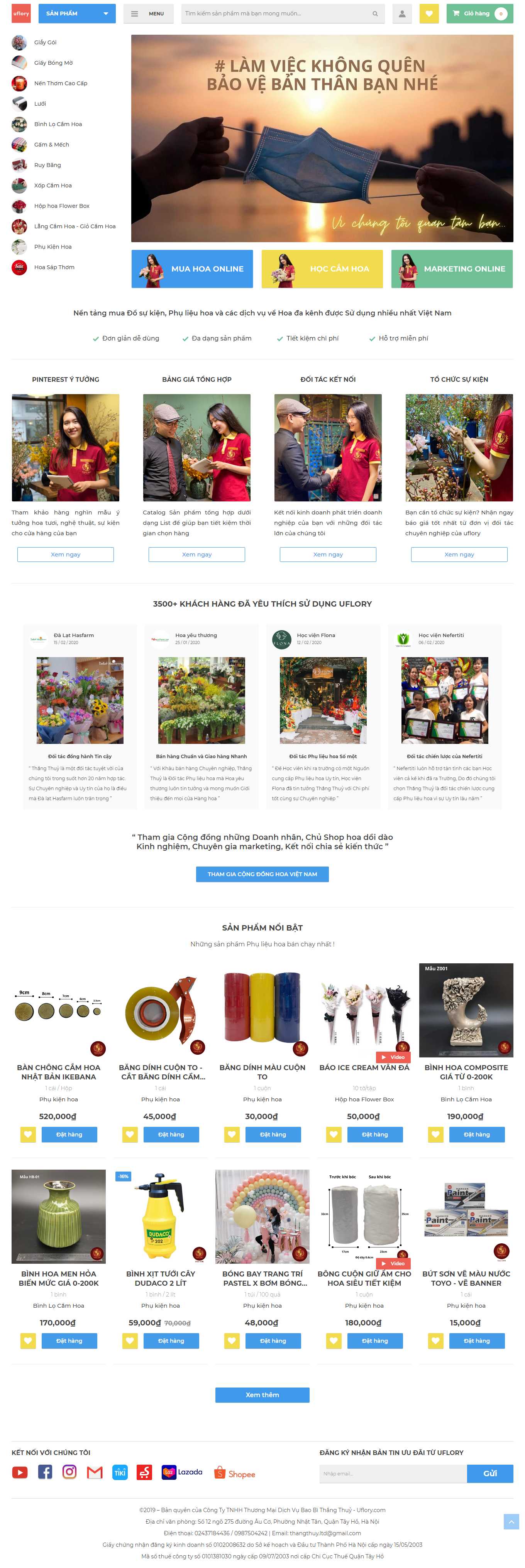 Thiết kế Web bán hàng online hiệu quả uflory.com