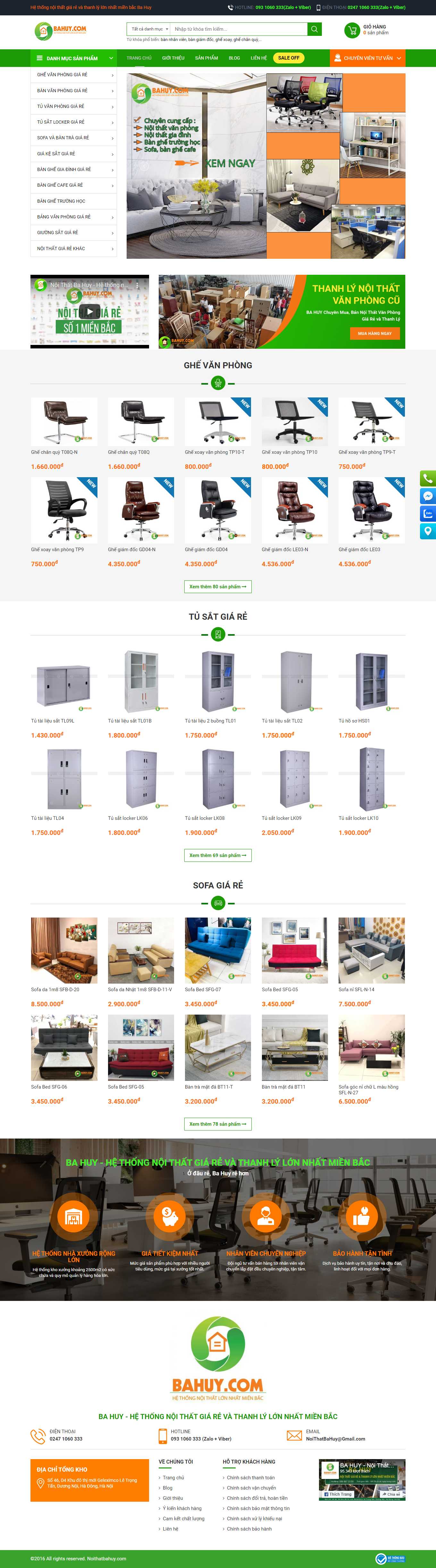 Thiết kế Web bán sofa noithatbahuy.com