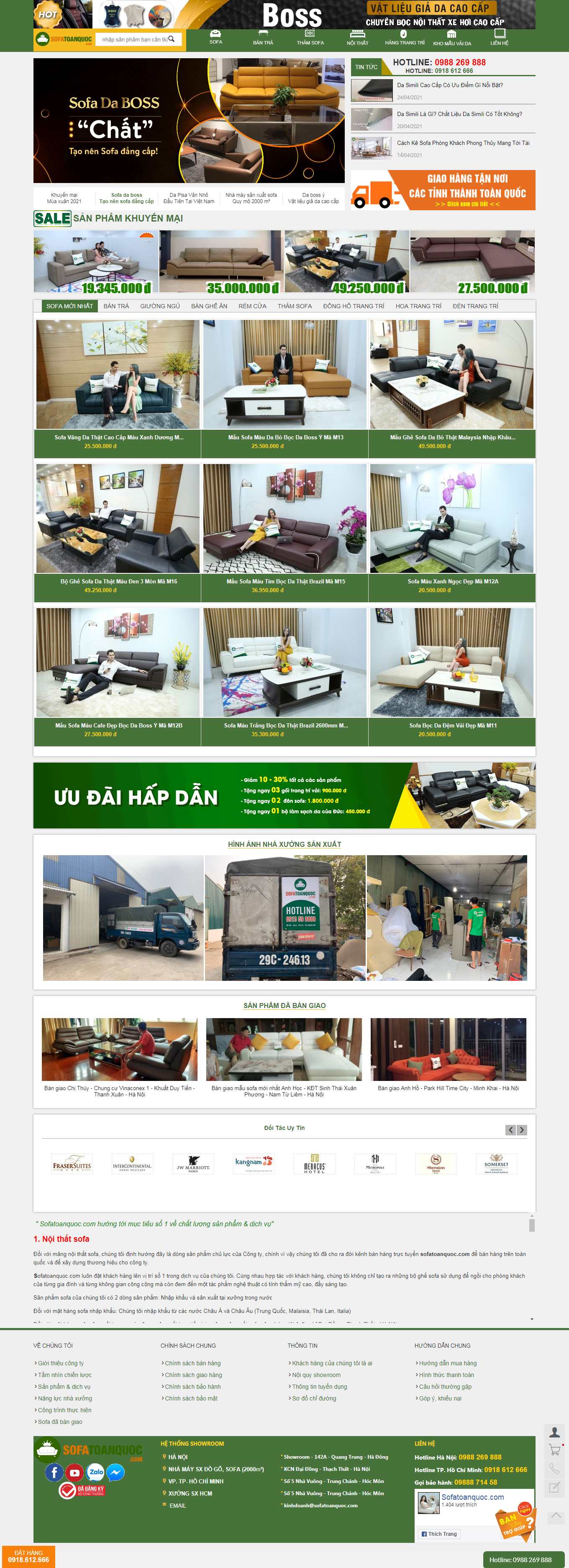 Thiết kế Web bán sofa sofatoanquoc.com