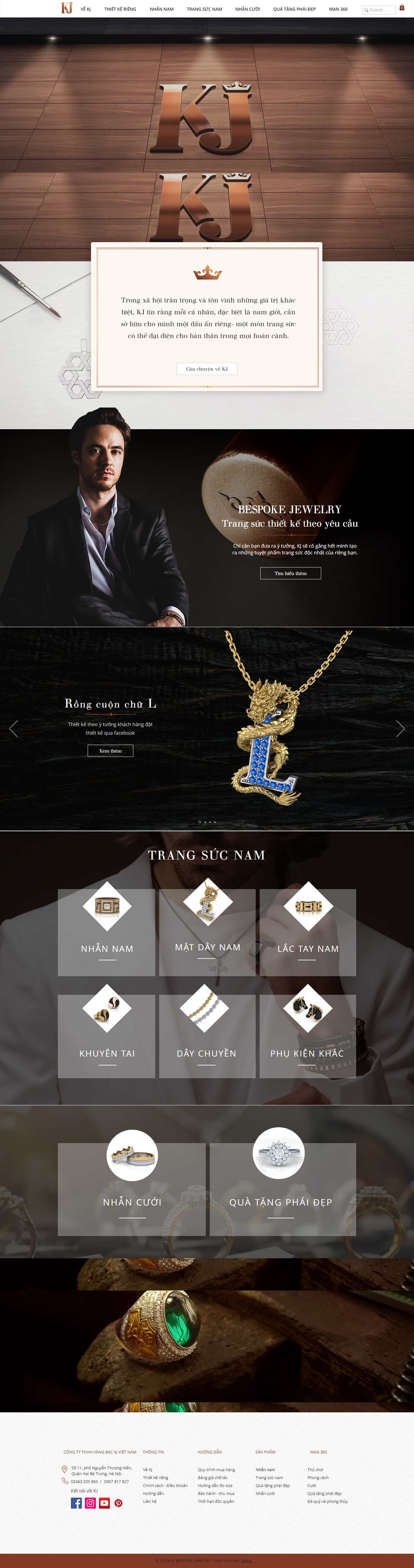 Thiết kế Web vật phẩm phong thủy đẹp kj.com.vn