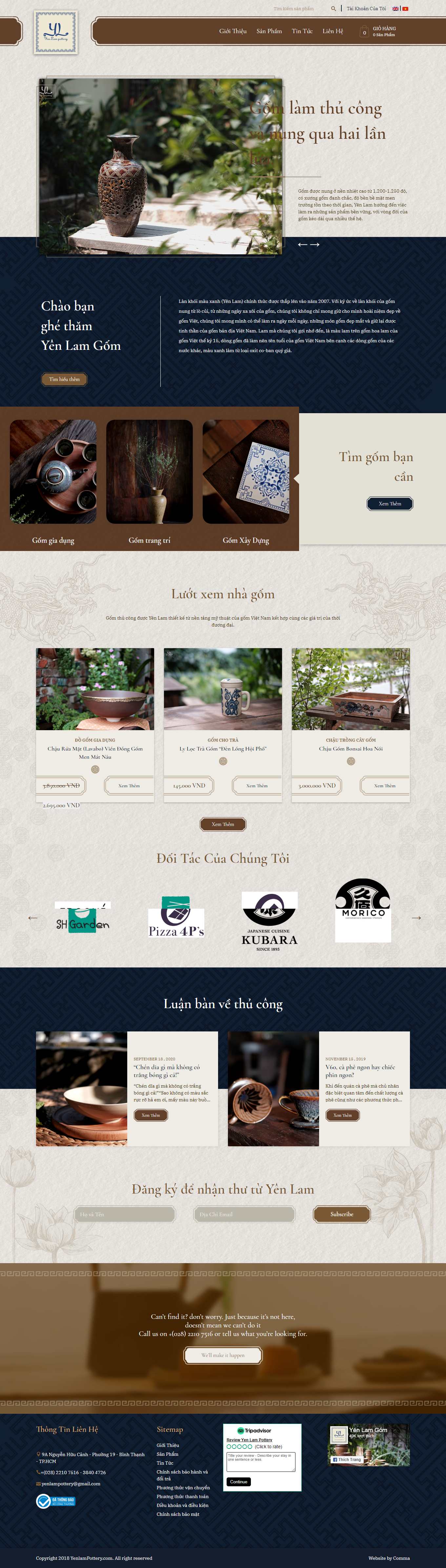 Thiết kế Web bán đồ gốm sứ gomsuyenlam.vn