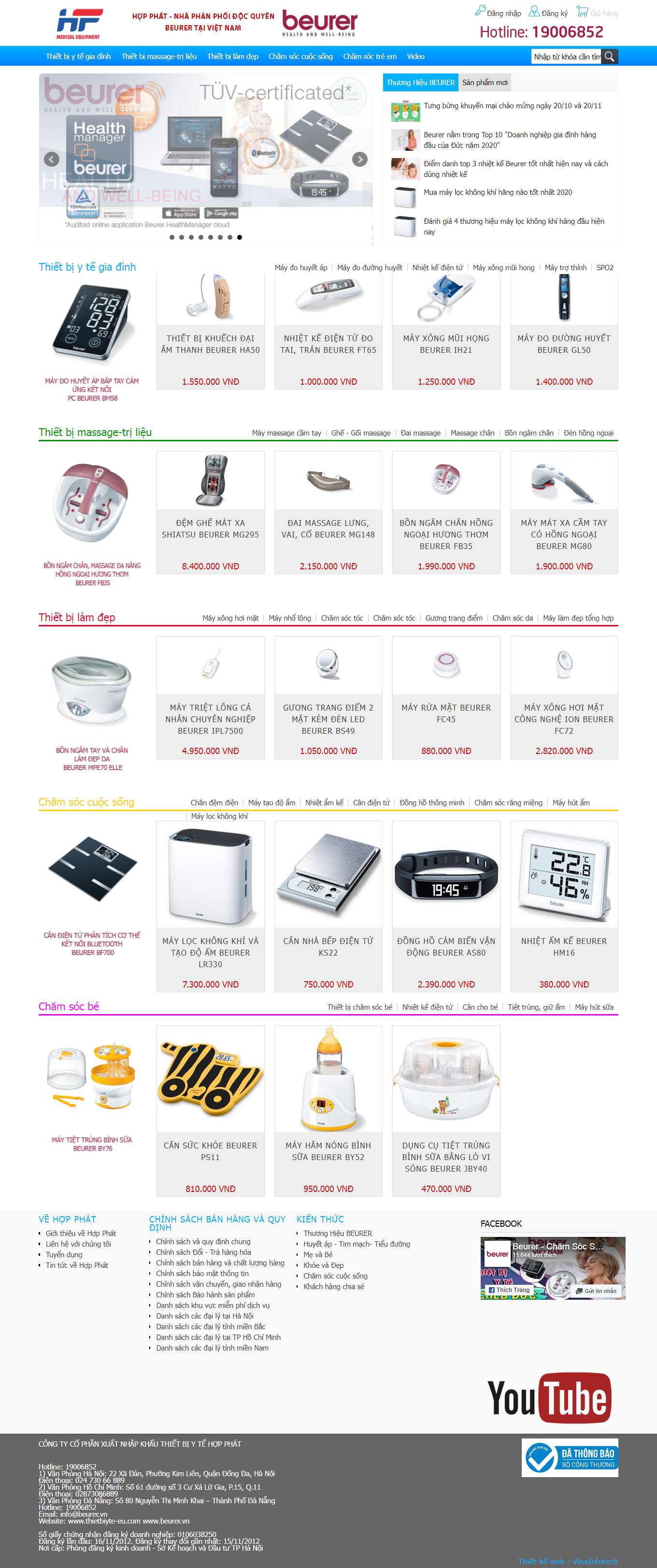 Thiết kế Web thiết bị y tế thietbiyte-eu.vn