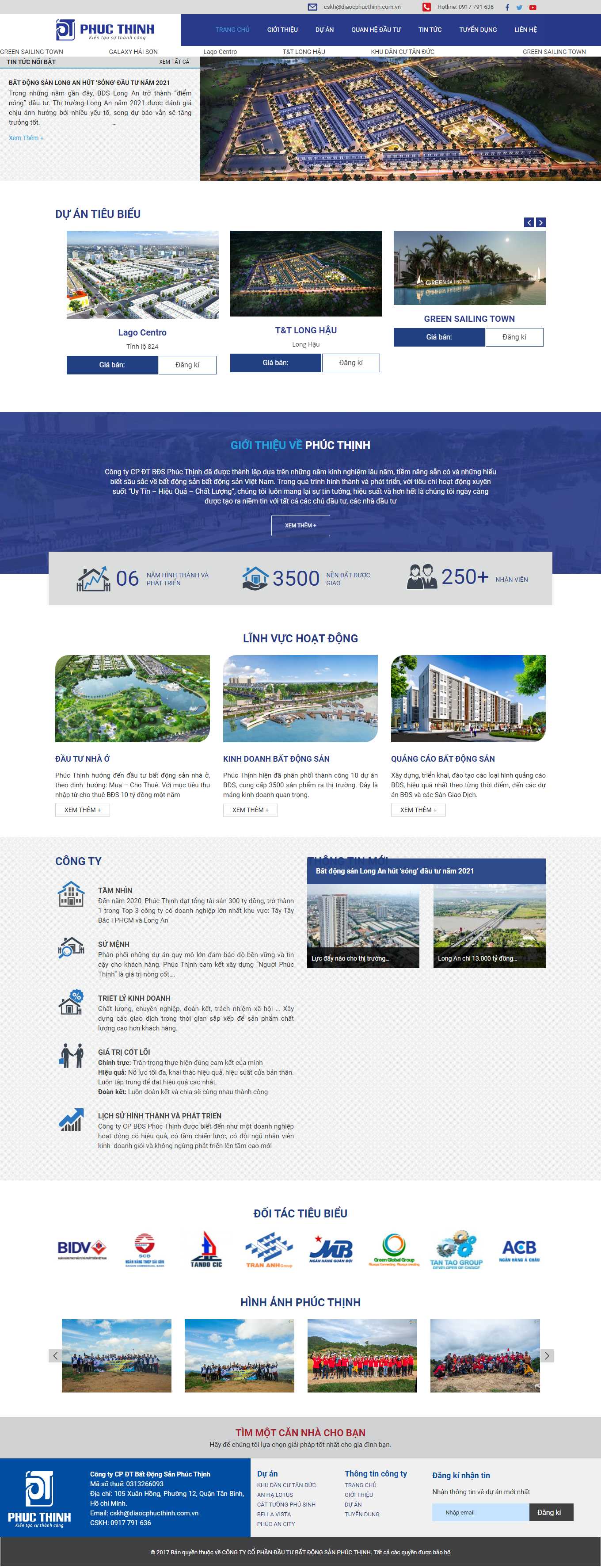 Thiết kế Web mua bán nhà đất diaocphucthinh.com.vn