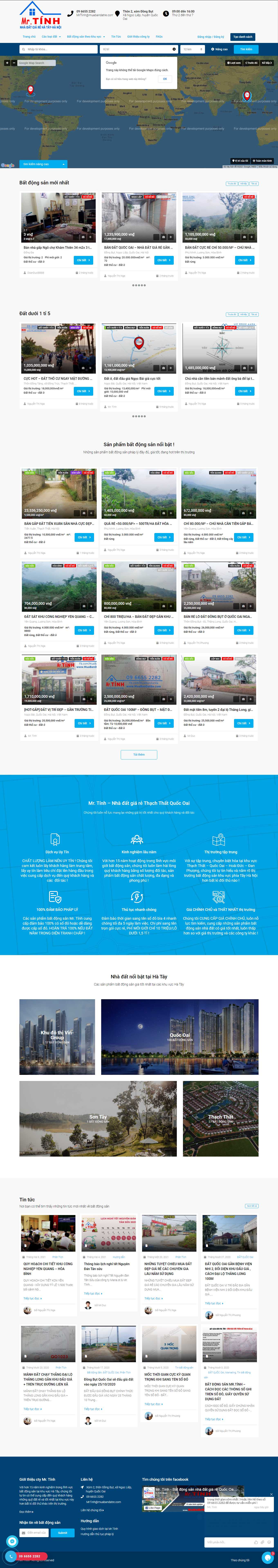 Thiết kế Web mua bán nhà đất muabandatre.com