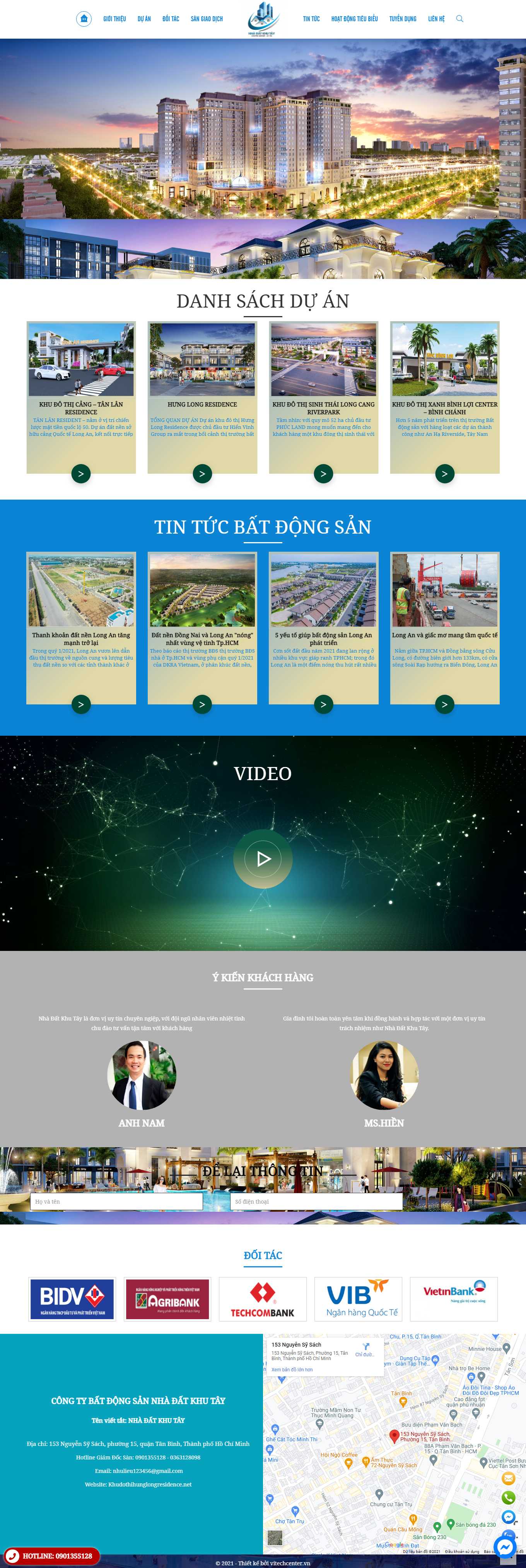 Thiết kế Web mua bán nhà đất khudothihunglongresidence.net