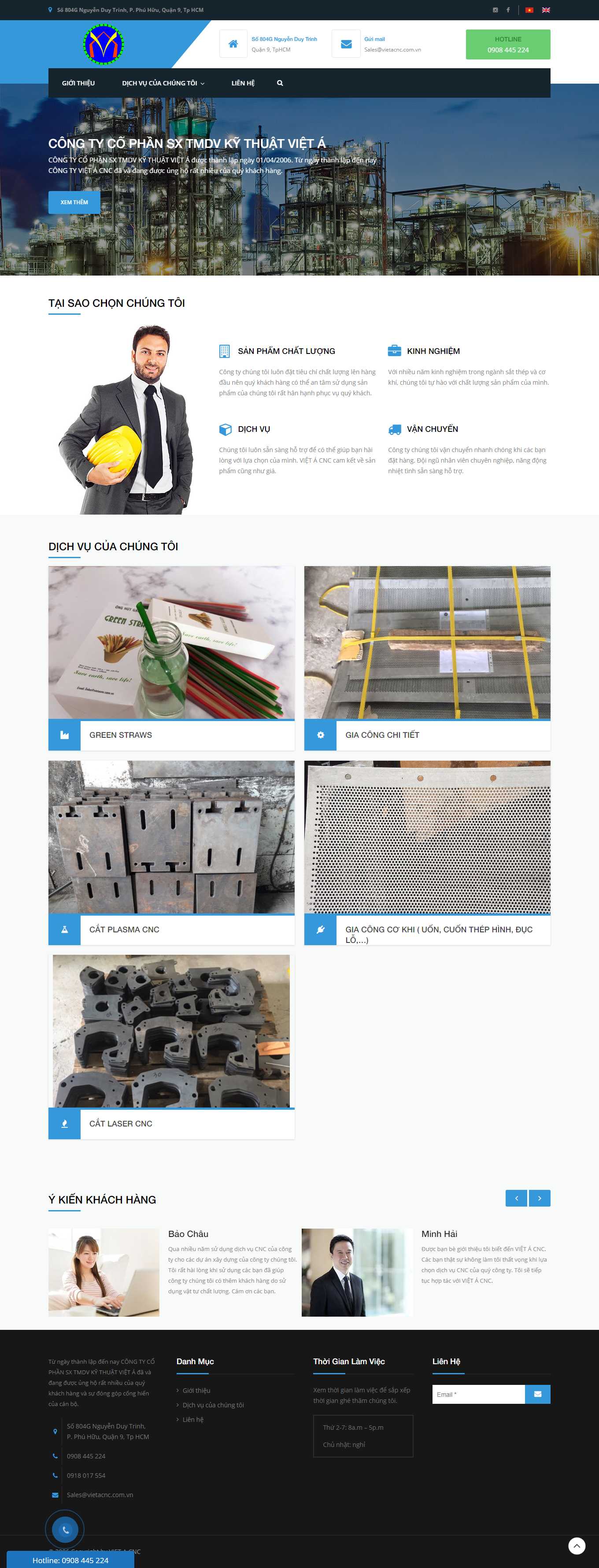 Thiết kế Web trọn gói giá rẻ hà nội vietacnc.com.vn