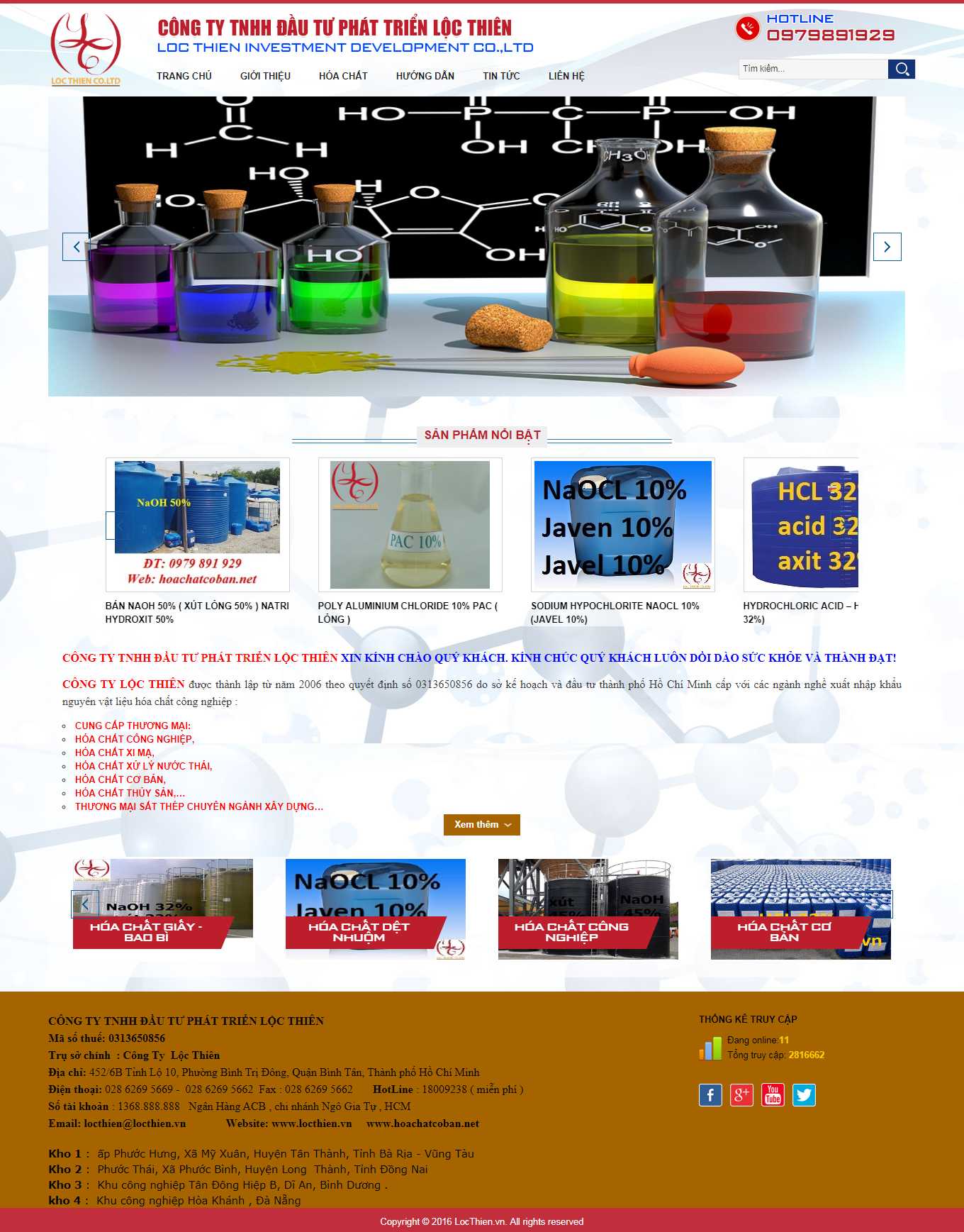 Thiết kế Web trọn gói giá rẻ hà nội hoachatcoban.net