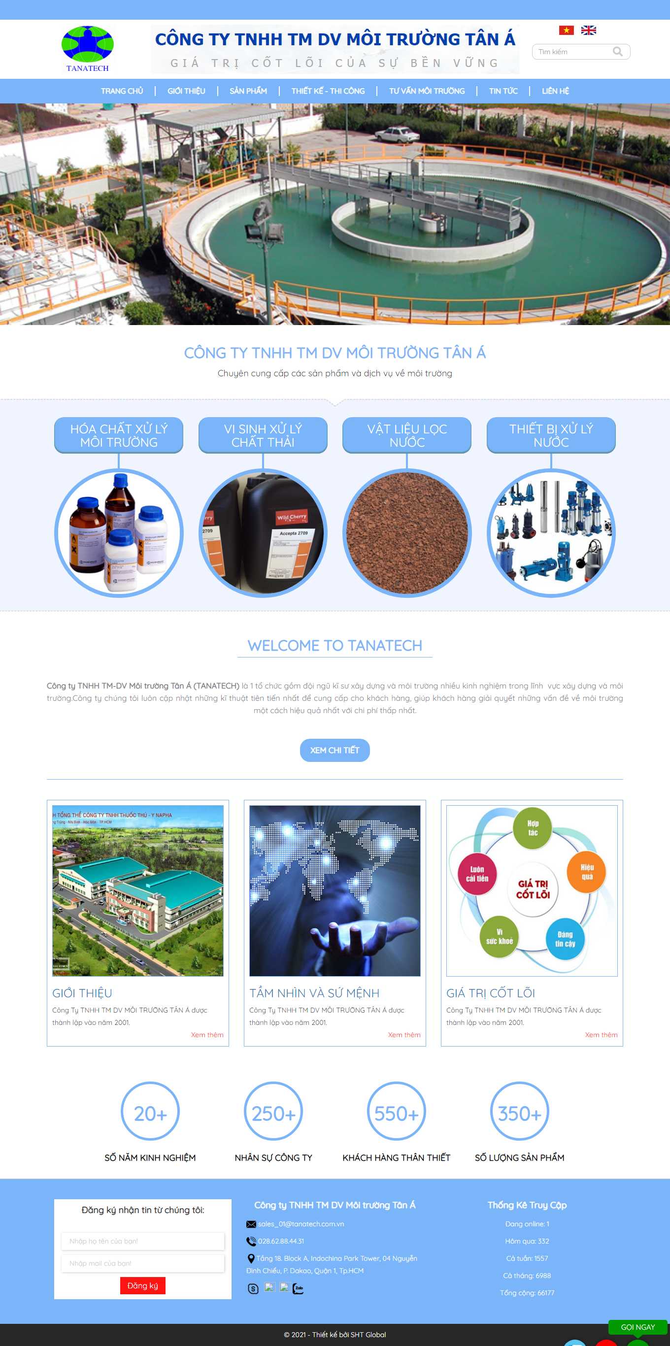 Thiết kế Web trọn gói giá rẻ hà nội tanatech.com.vn