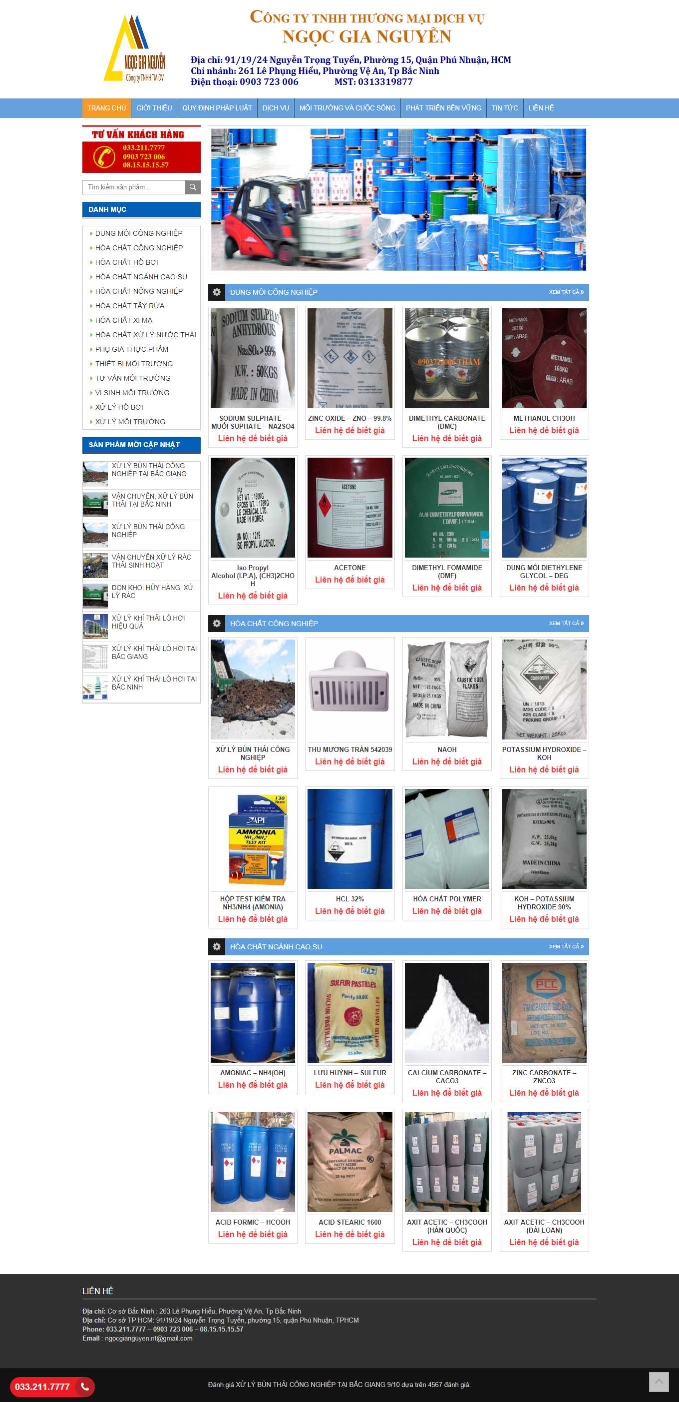 Thiết kế Web trọn gói giá rẻ hà nội ngocgianguyen.com