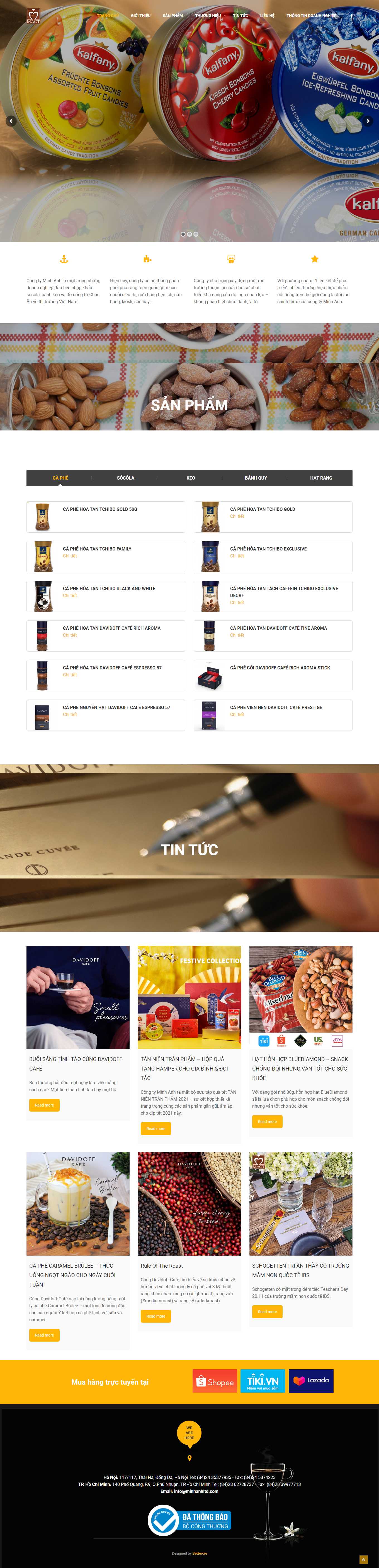 Thiết kế Web trọn gói giá rẻ hà nội minhanhltd.com