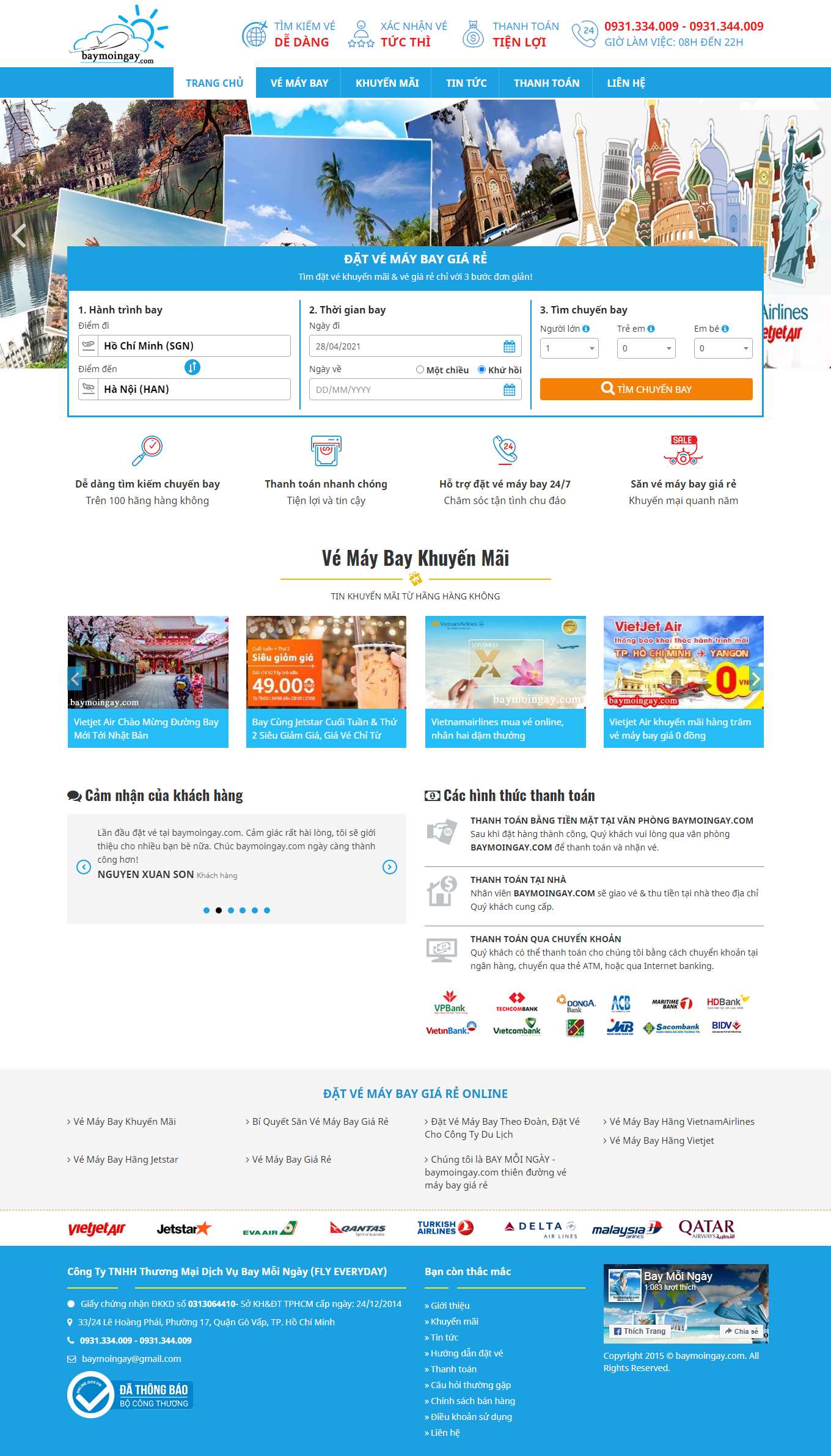 Thiết kế Web chuẩn seo giá rẻ baymoingay.com