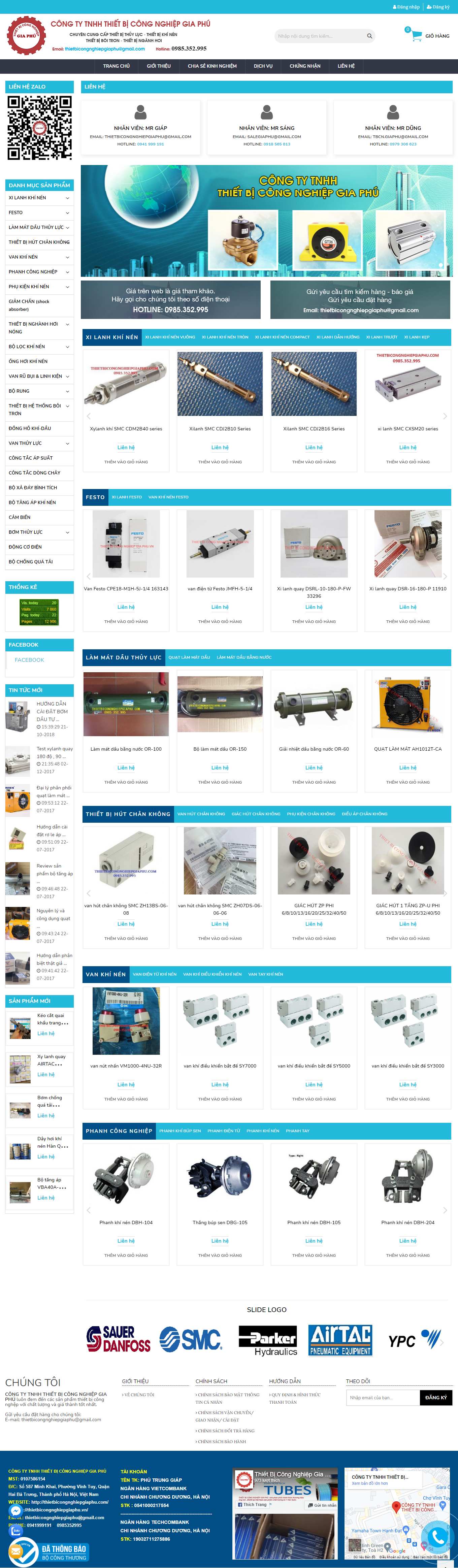 Thiết kế Web chuẩn seo giá rẻ thietbicongnghiepgiaphu.vn