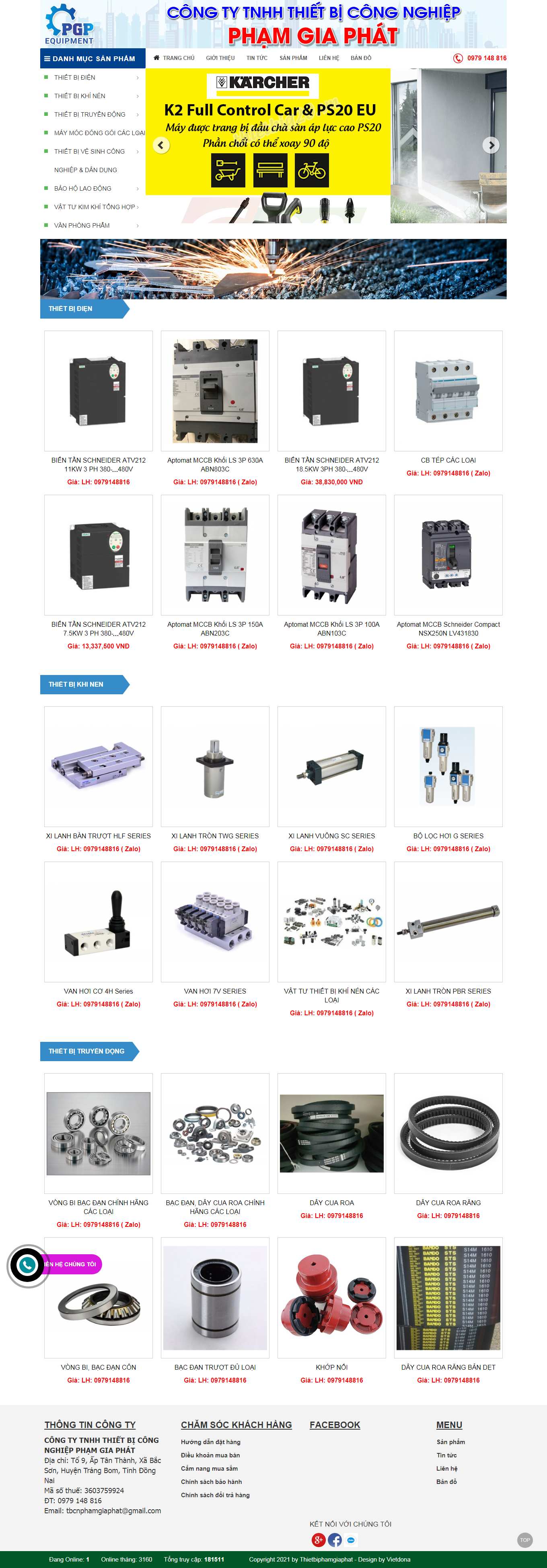 Thiết kế Web wordpress giá rẻ thietbiphamgiaphat.com