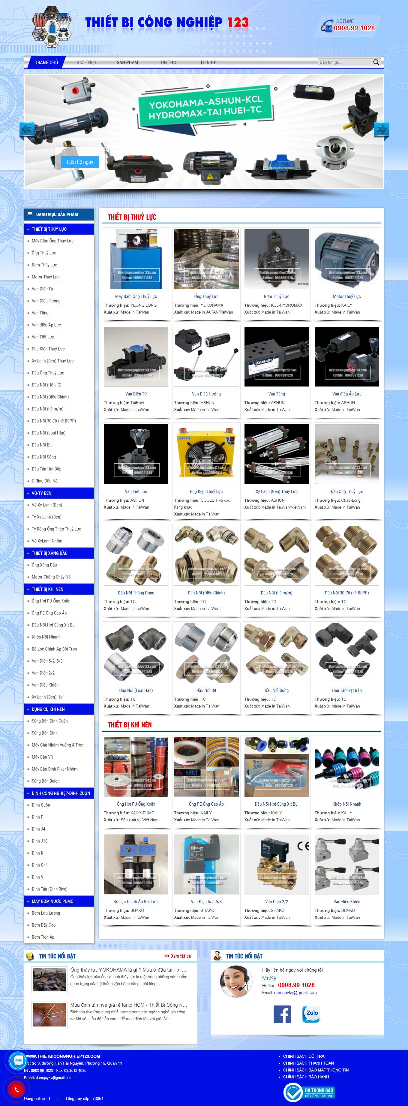 Thiết kế Web wordpress giá rẻ thietbicongnghiep123.com