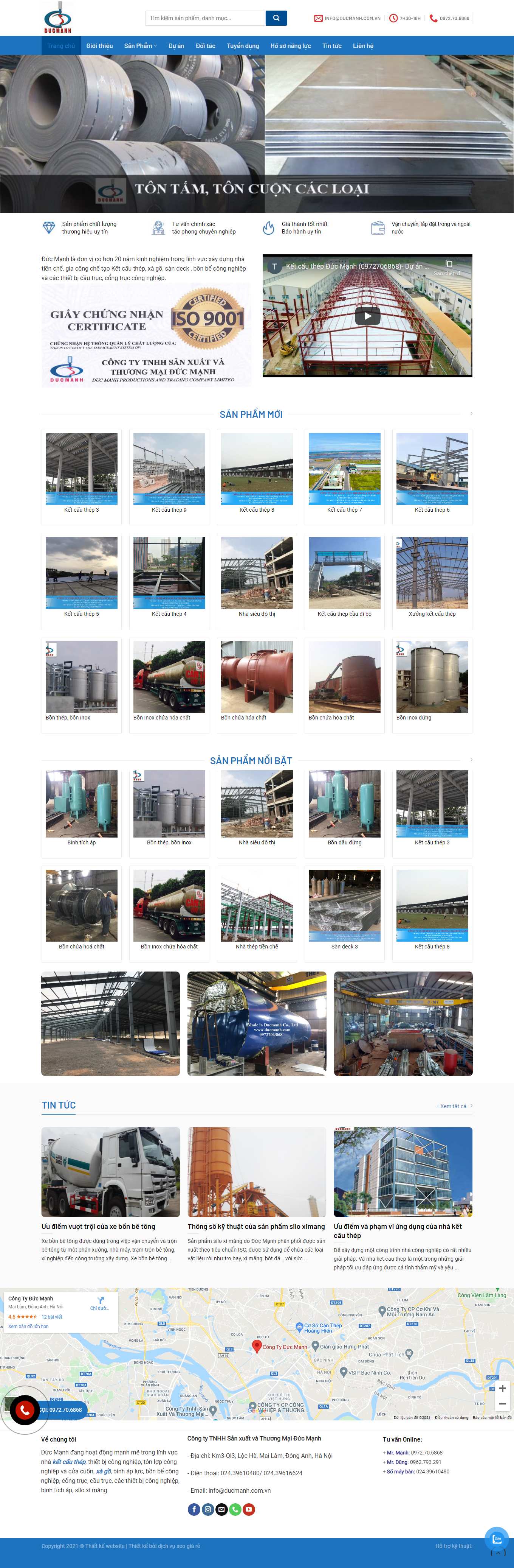 Thiết kế Web wordpress giá rẻ ducmanh.com.vn