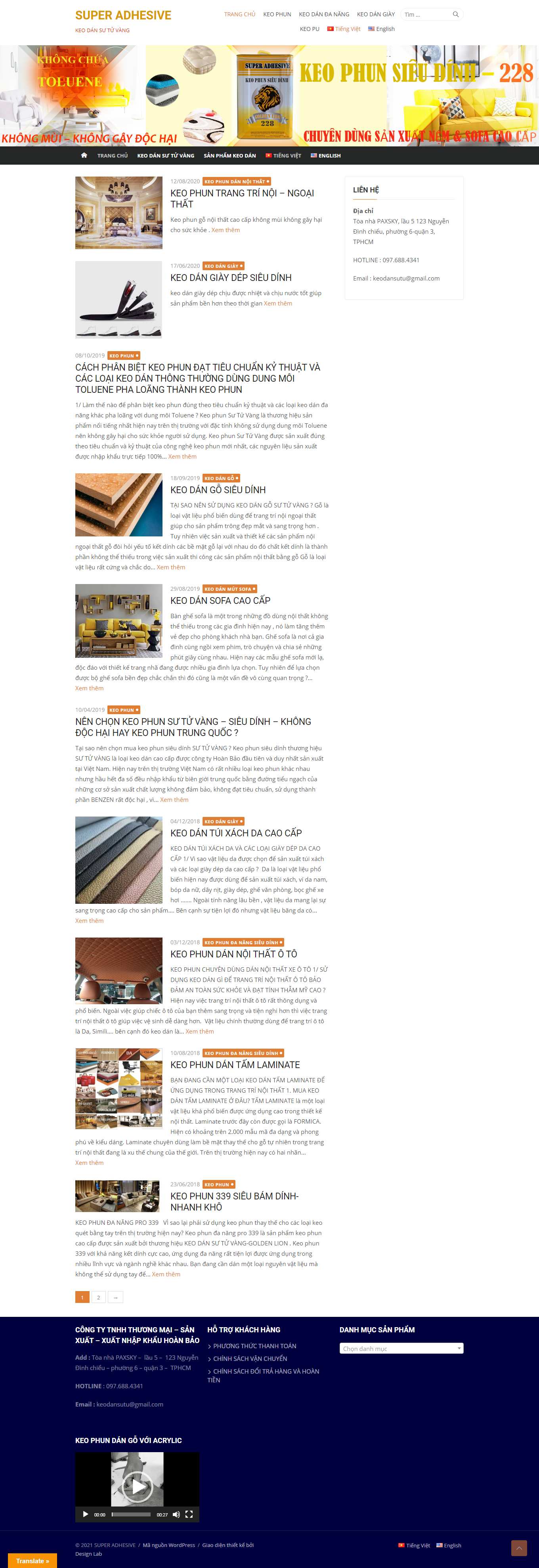 Thiết kế Web wordpress banhang24h keodan.net