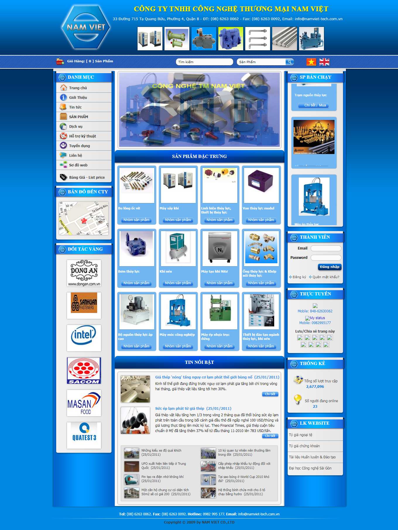 Thiết kế Web wordpress banhang24h namviet-tech.com.vn