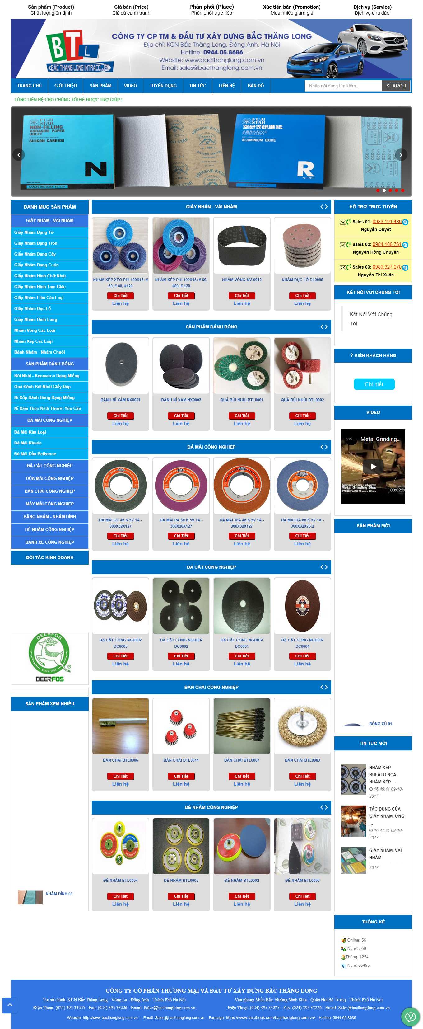 Thiết kế Web wordpress banhang24h bacthanglong.com.vn