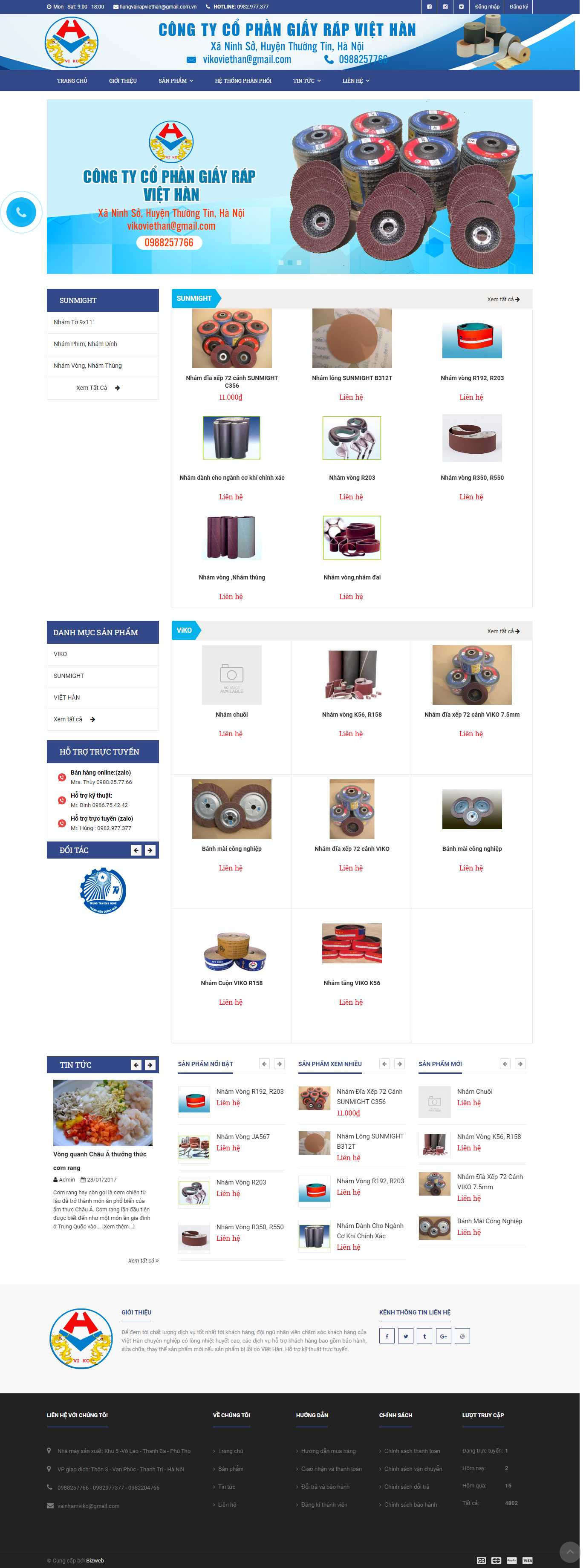 Thiết kế Web wordpress banhang24h viethangroupvn.com.vn