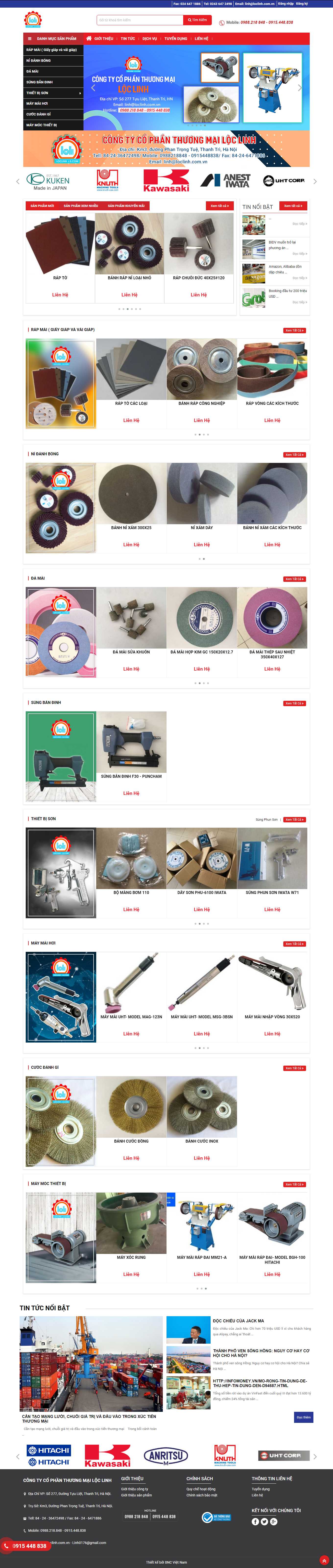 Thiết kế Web wordpress banhang24h loclinh.com.vn