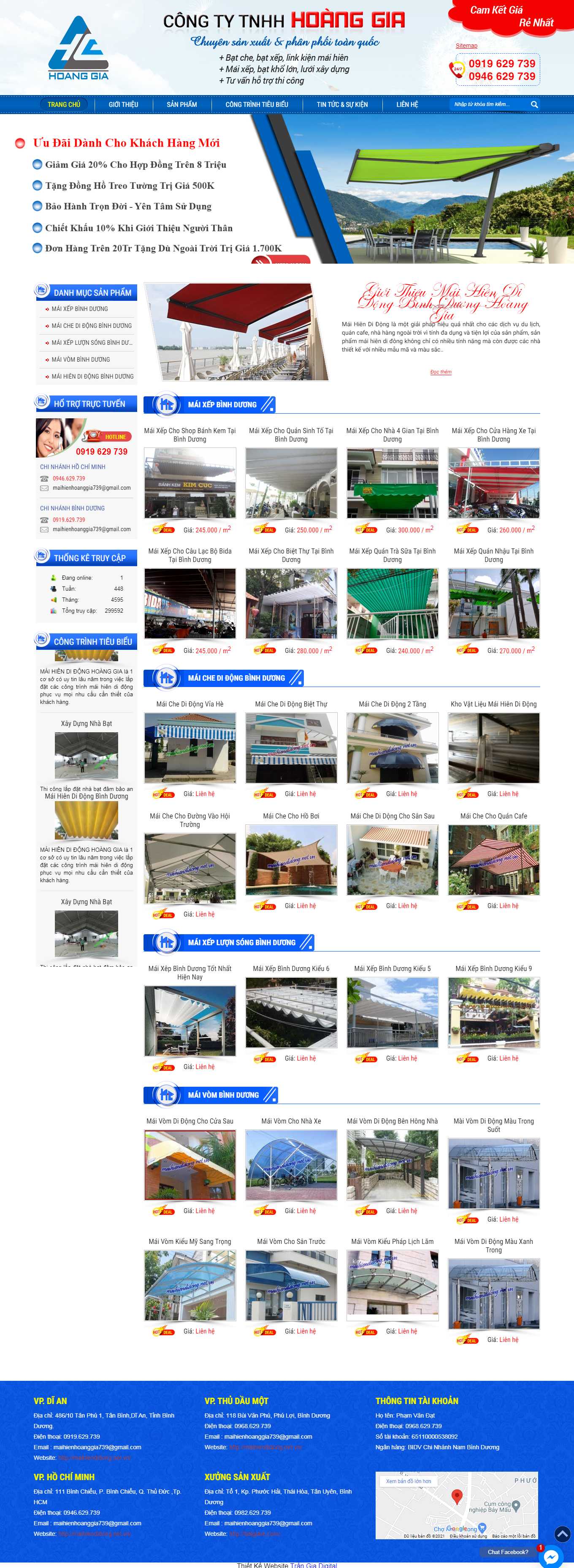 Thiết kế Web wordpress banhang24h maihiendidong.net.vn